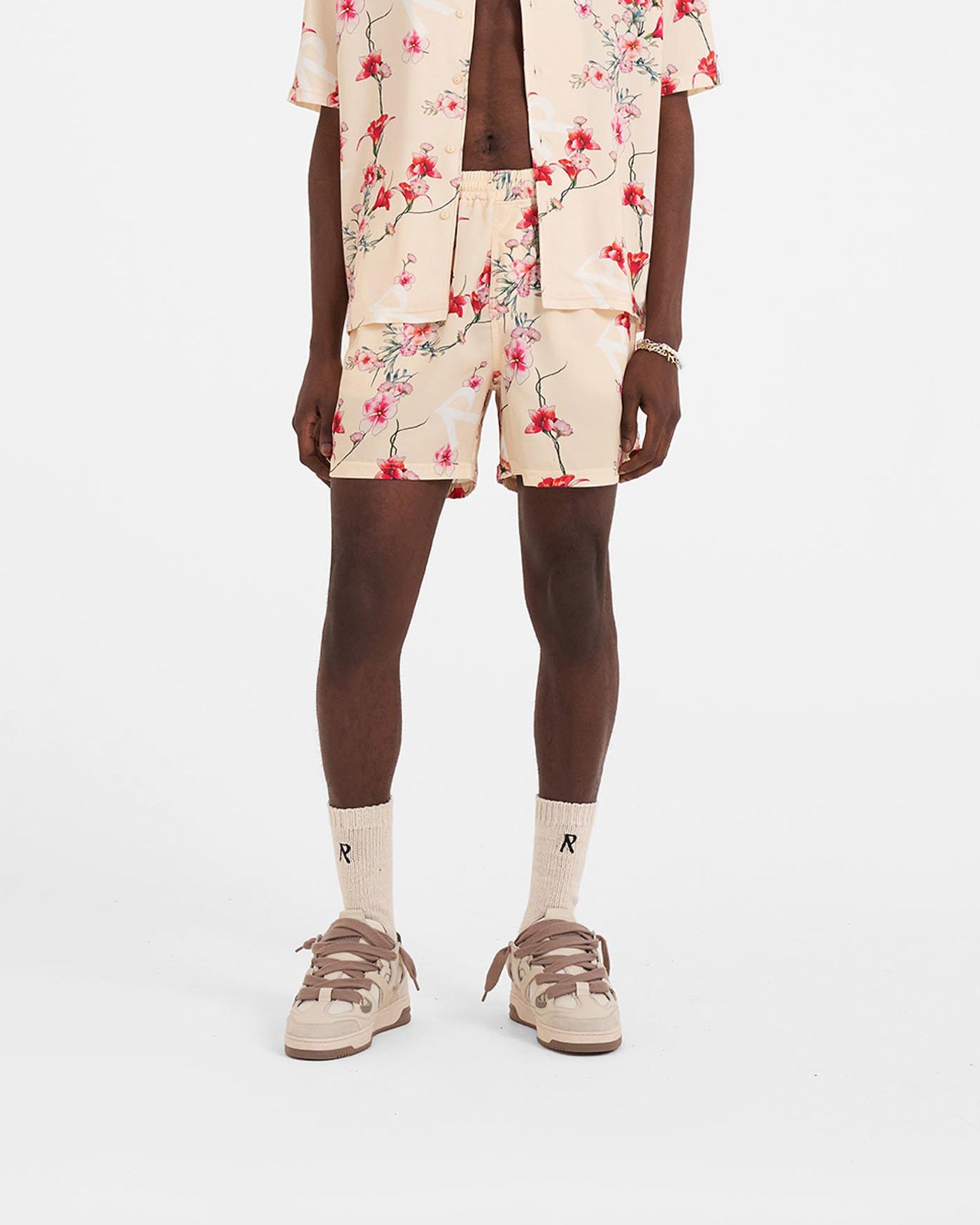 Floral Shorts | Cream Shorts SS23 | Represent Clo