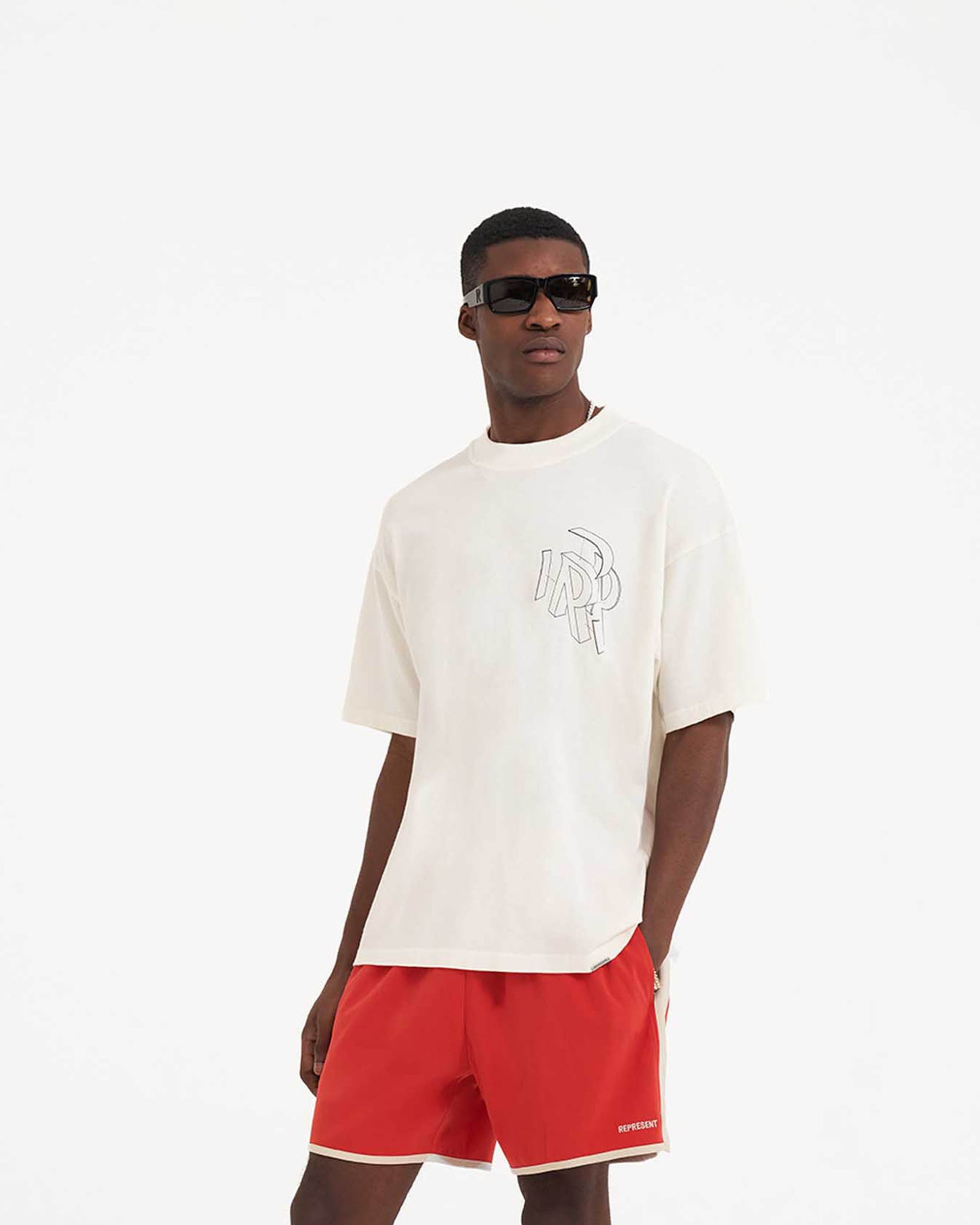 Souvenir Shorts | Burnt Red Shorts SS23 | Represent Clo