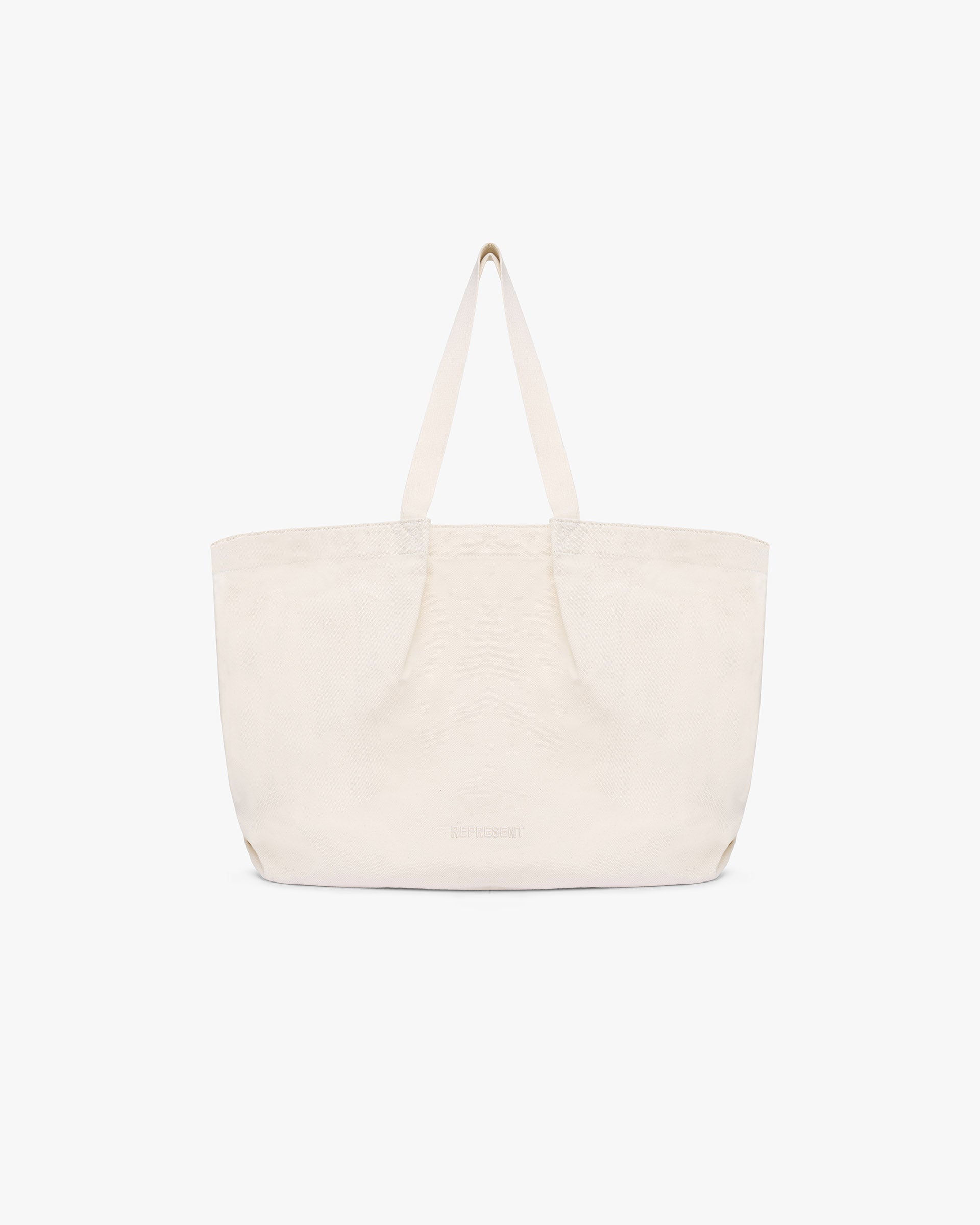 Canvas Pleat Large Tote - Pistachio Shell