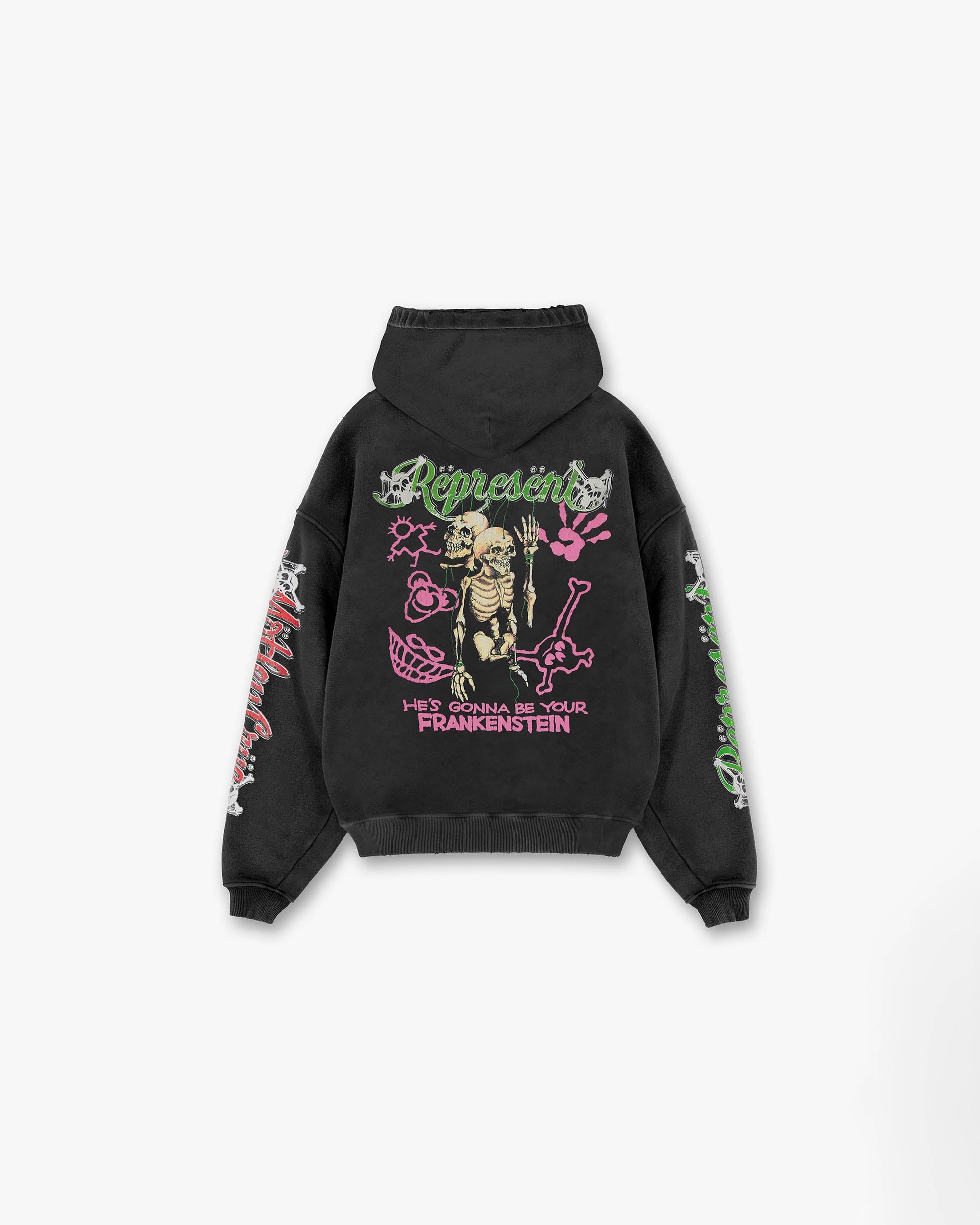 Represent x Mötley Crüe™️ Without You Hoodie | Aged Black Hoodies SS23 Other | Represent Clo