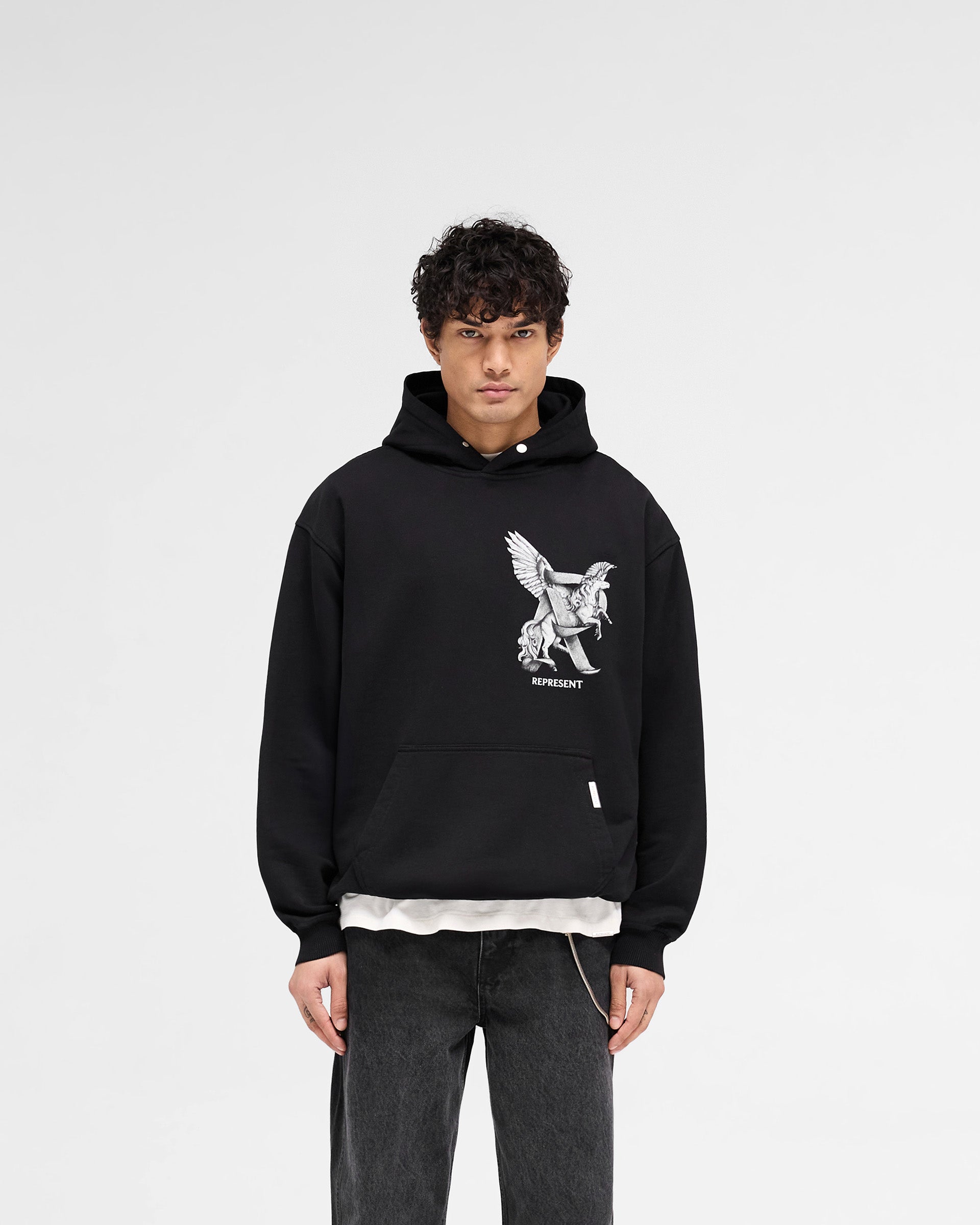 Elegance In Motion Hoodie - Jet Black