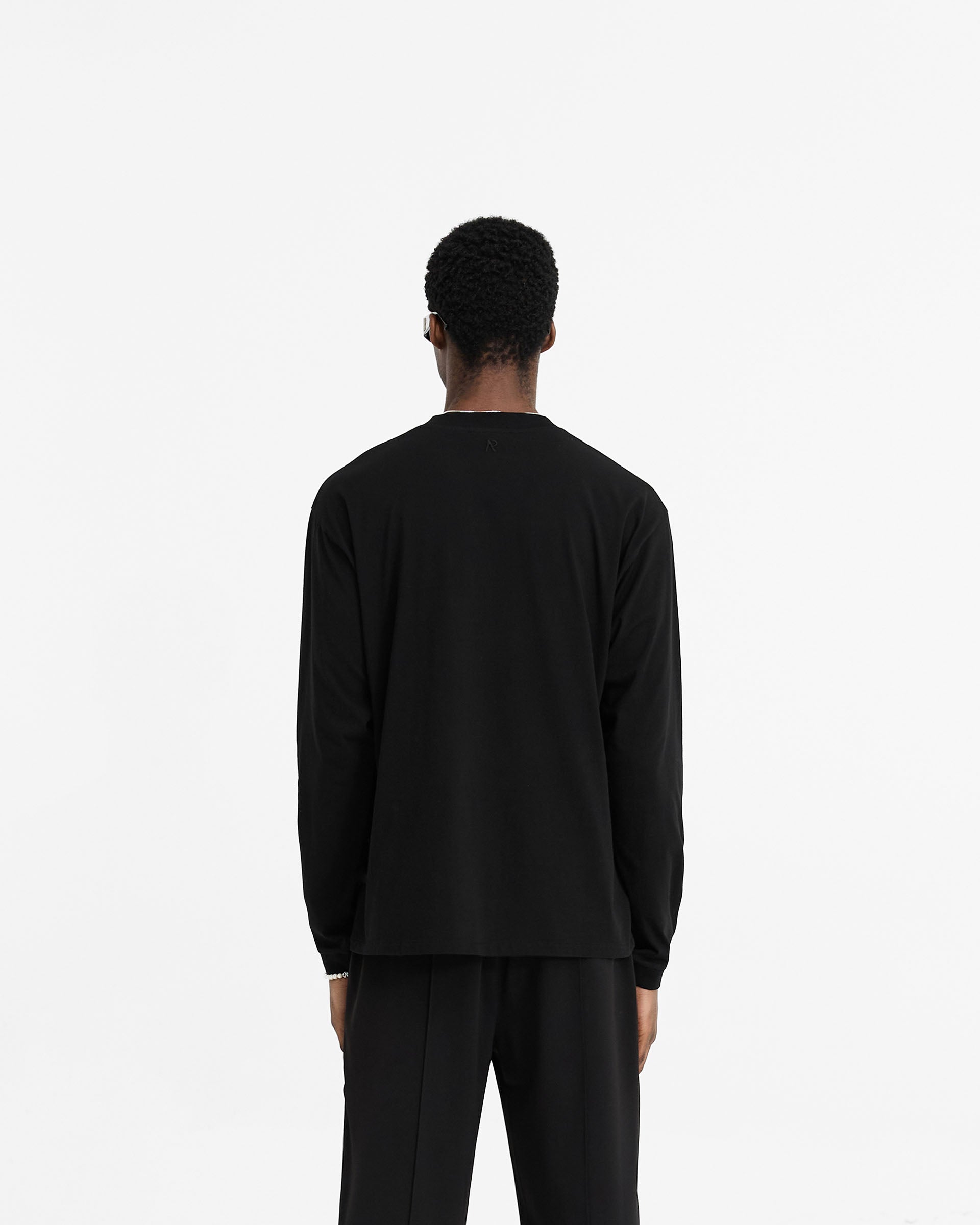 Initial Long Sleeve T-Shirt - Black