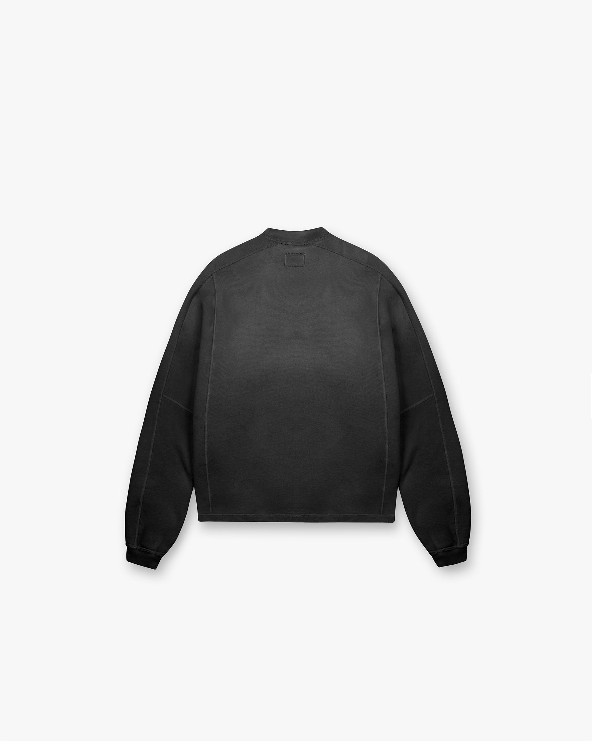Stepped Hem Sweatshirt - Stained Black
