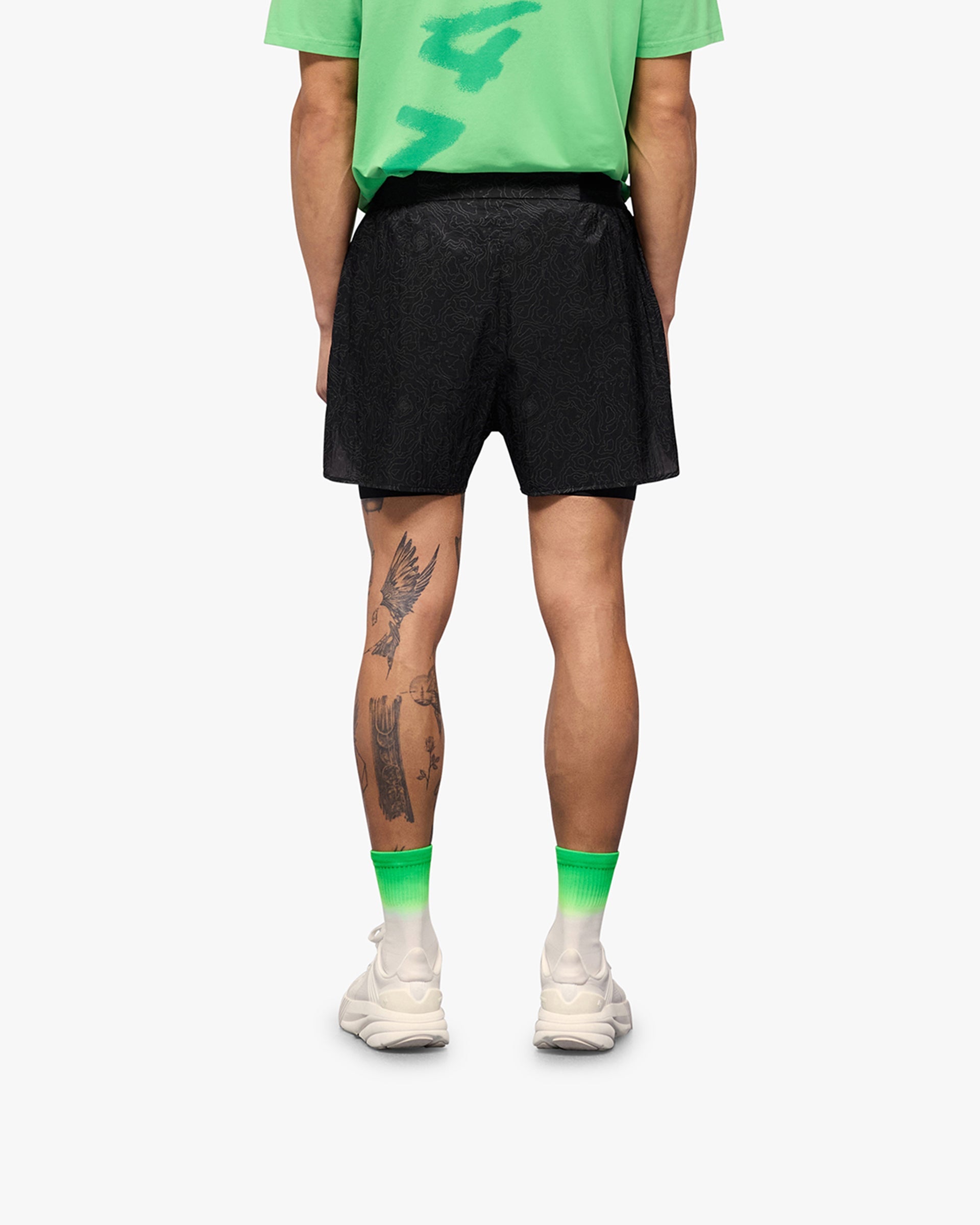 247 Contour 2-In-1 Run Shorts - Black