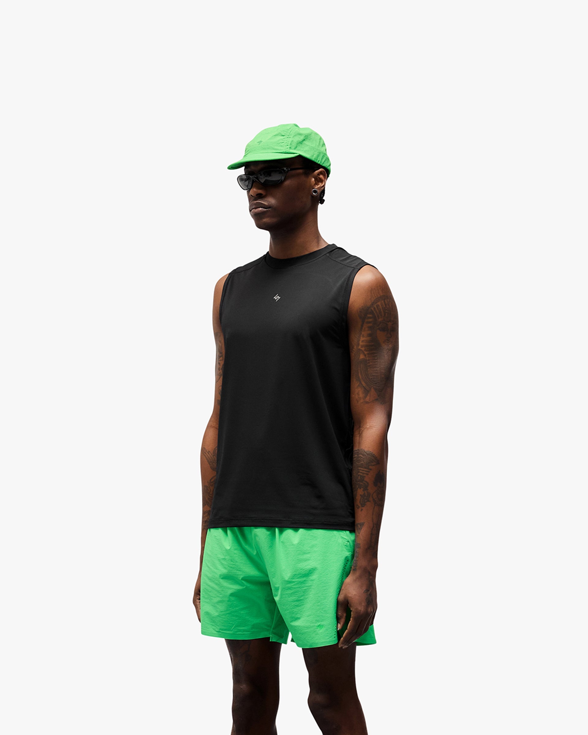 247 Contour Run Tank - Black