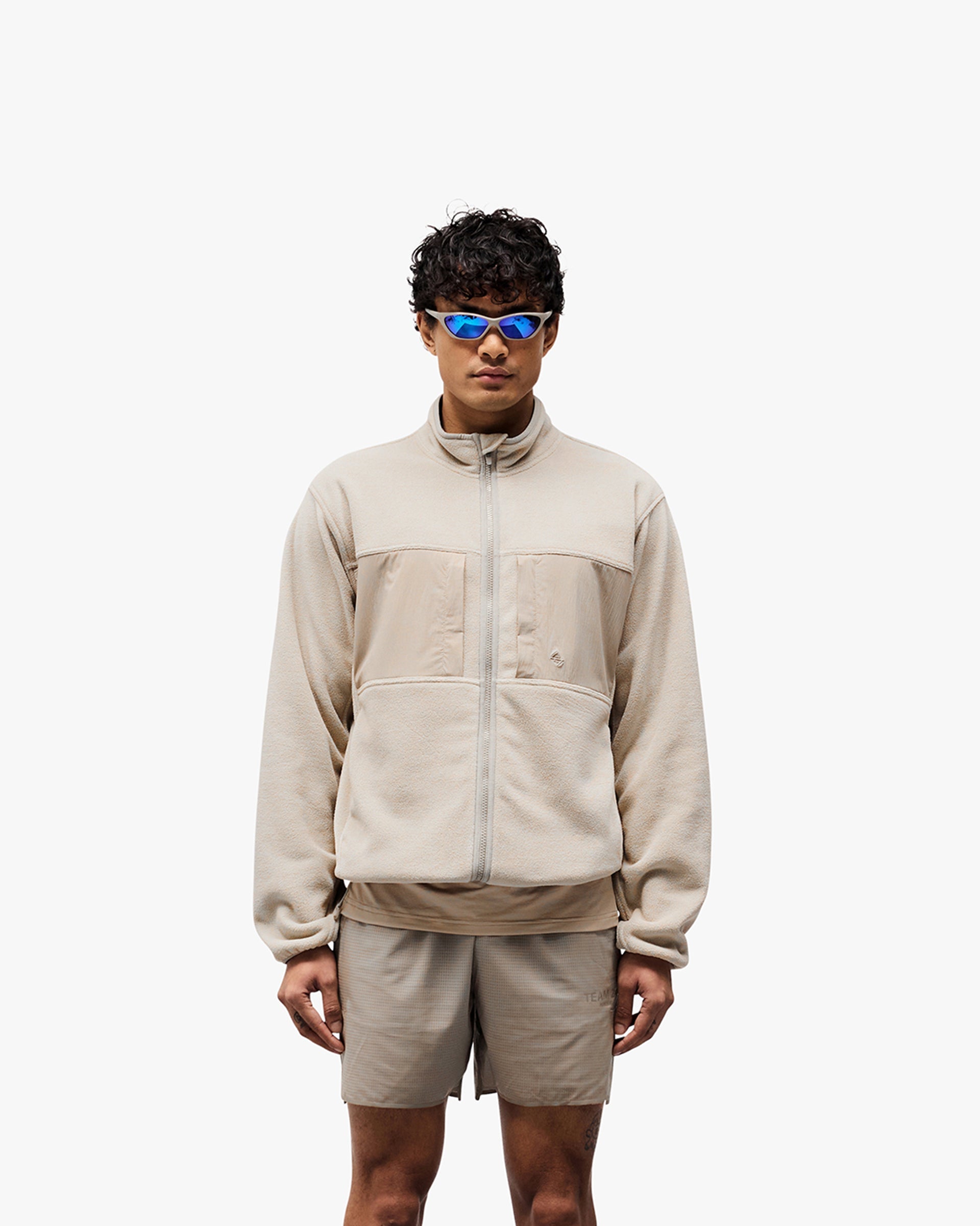 247 Polar Panelled Fleece - Pebble