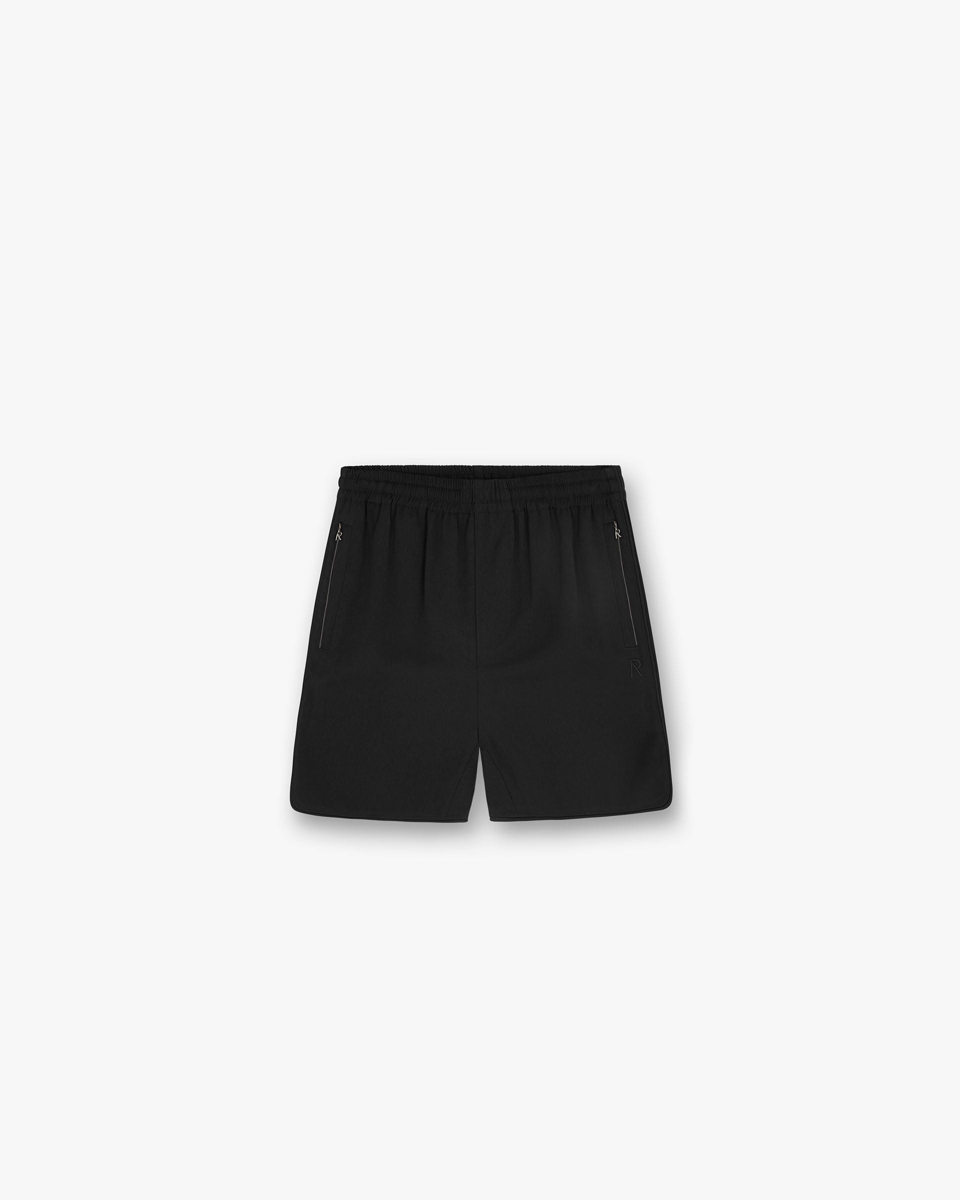 Piped Track Short - Jet Black