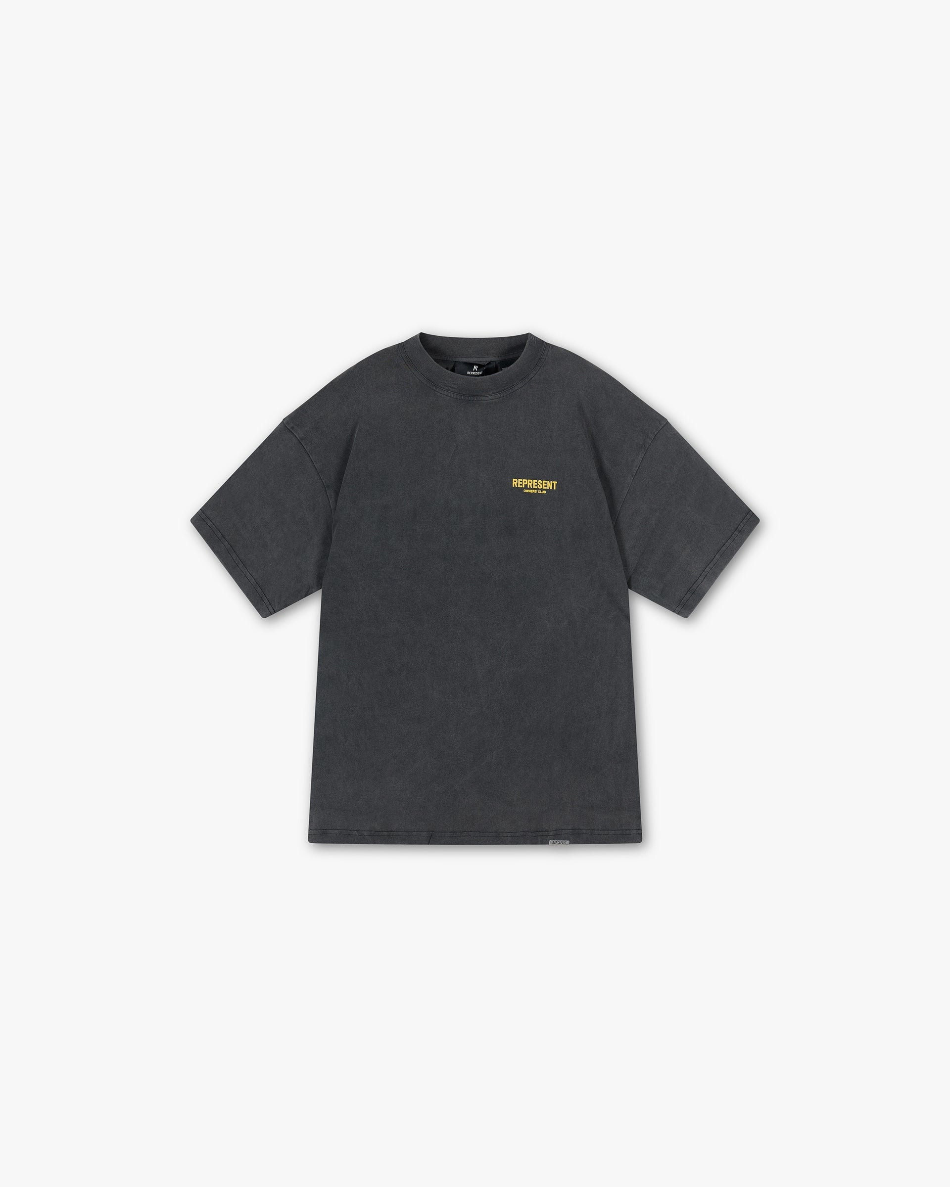 Represent Owners Club T-Shirt - Vintage Grey Yellow