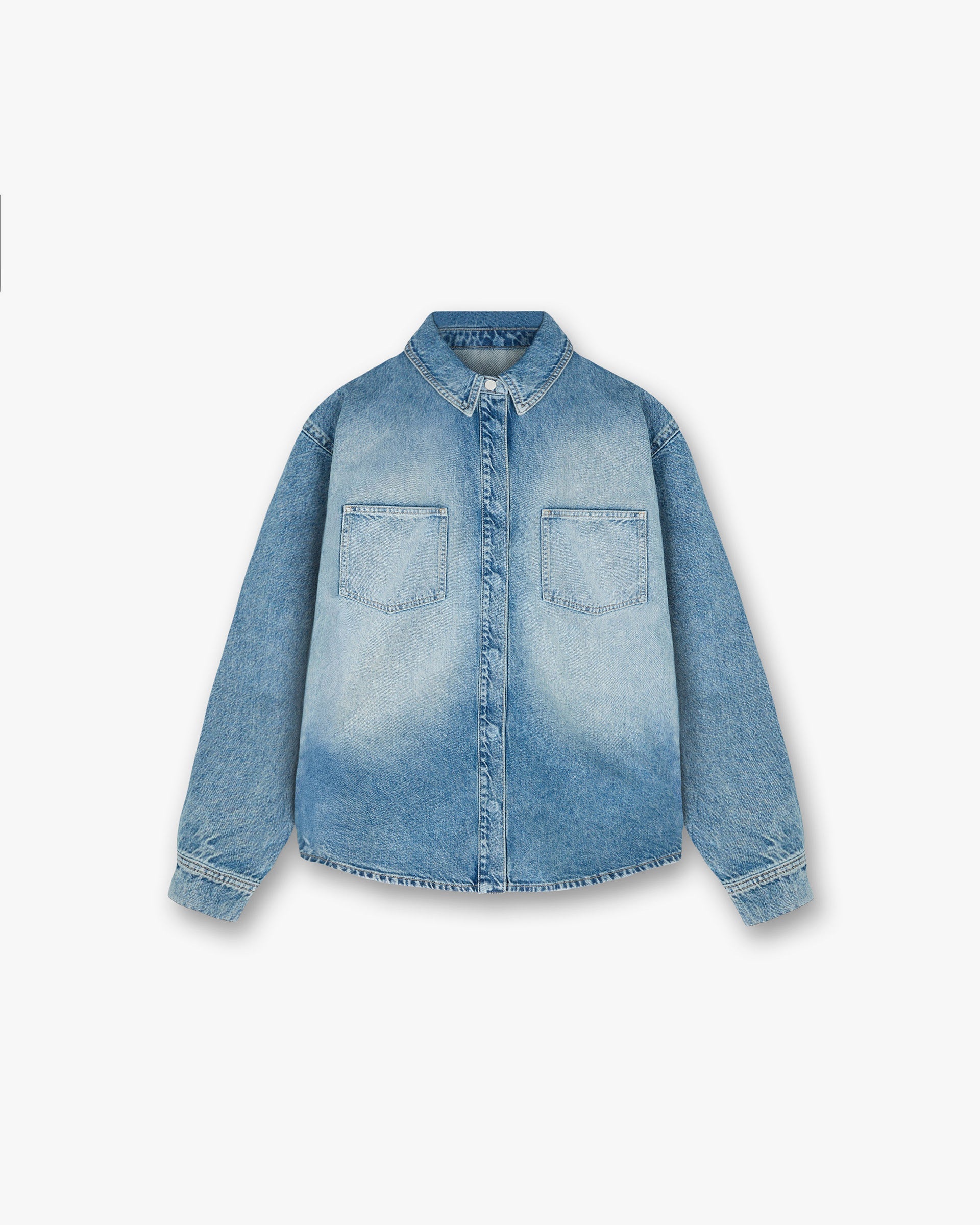 Denim Overshirt - Washed Blue