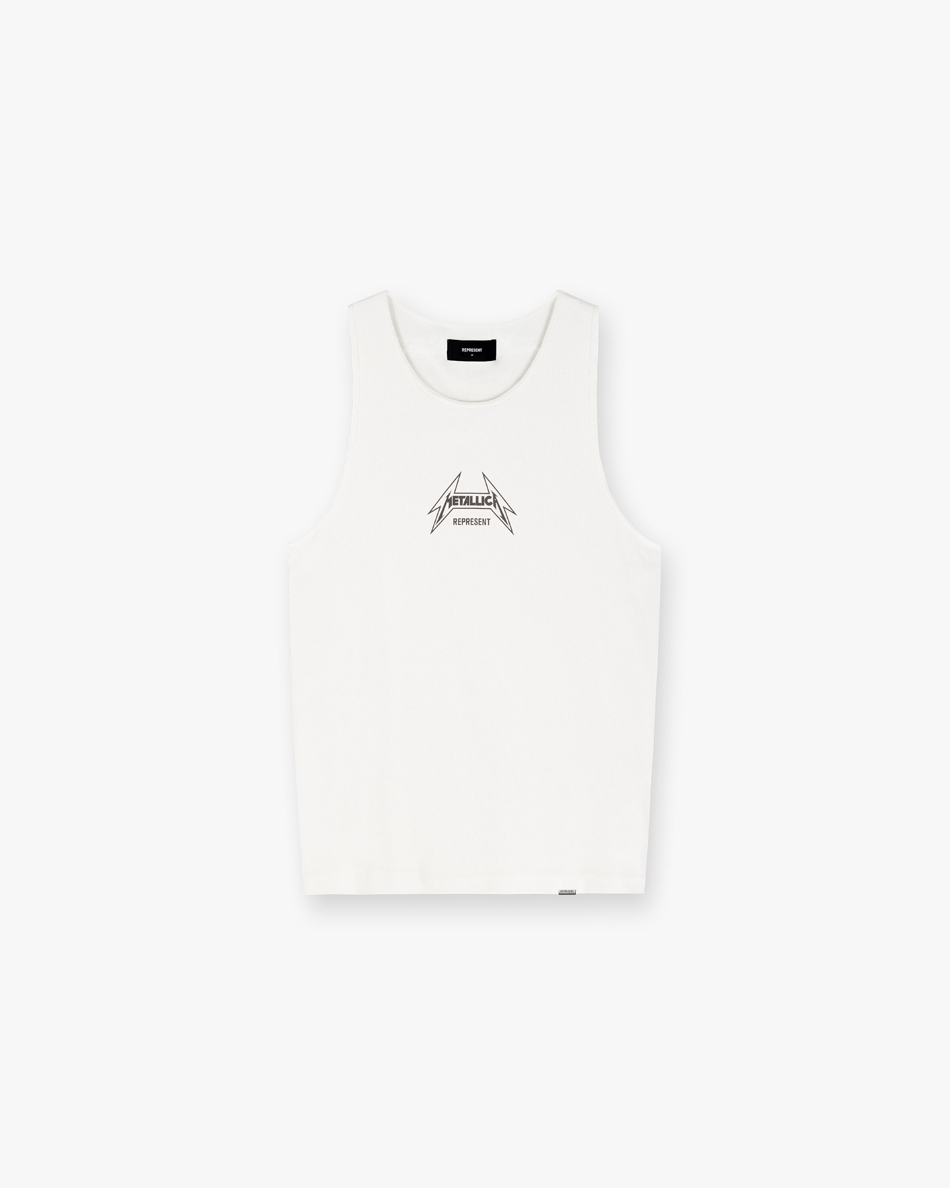 Represent X Metallica Local Crew Vest - Flat White