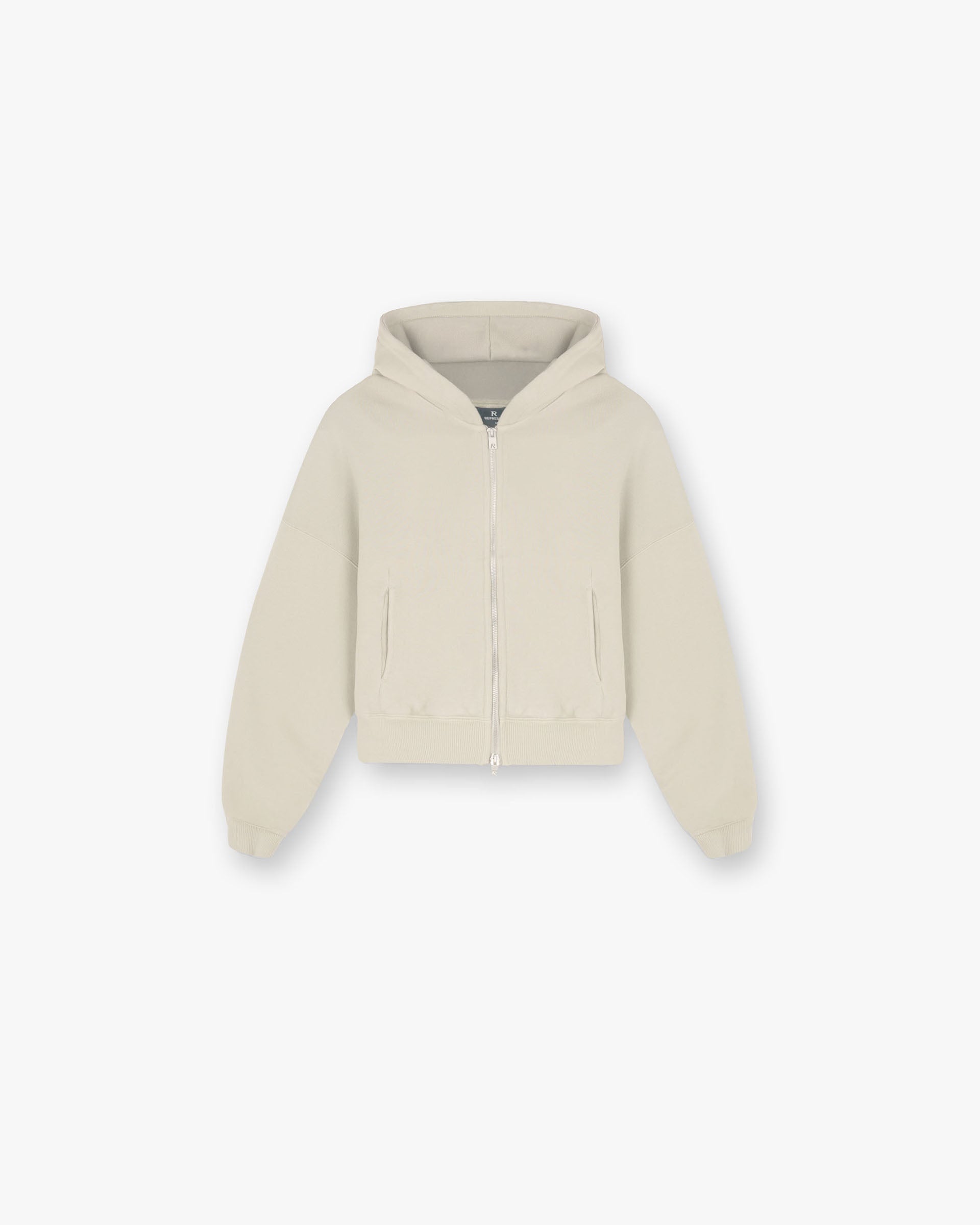 Initial Oversized Crop Hoodie - Storm