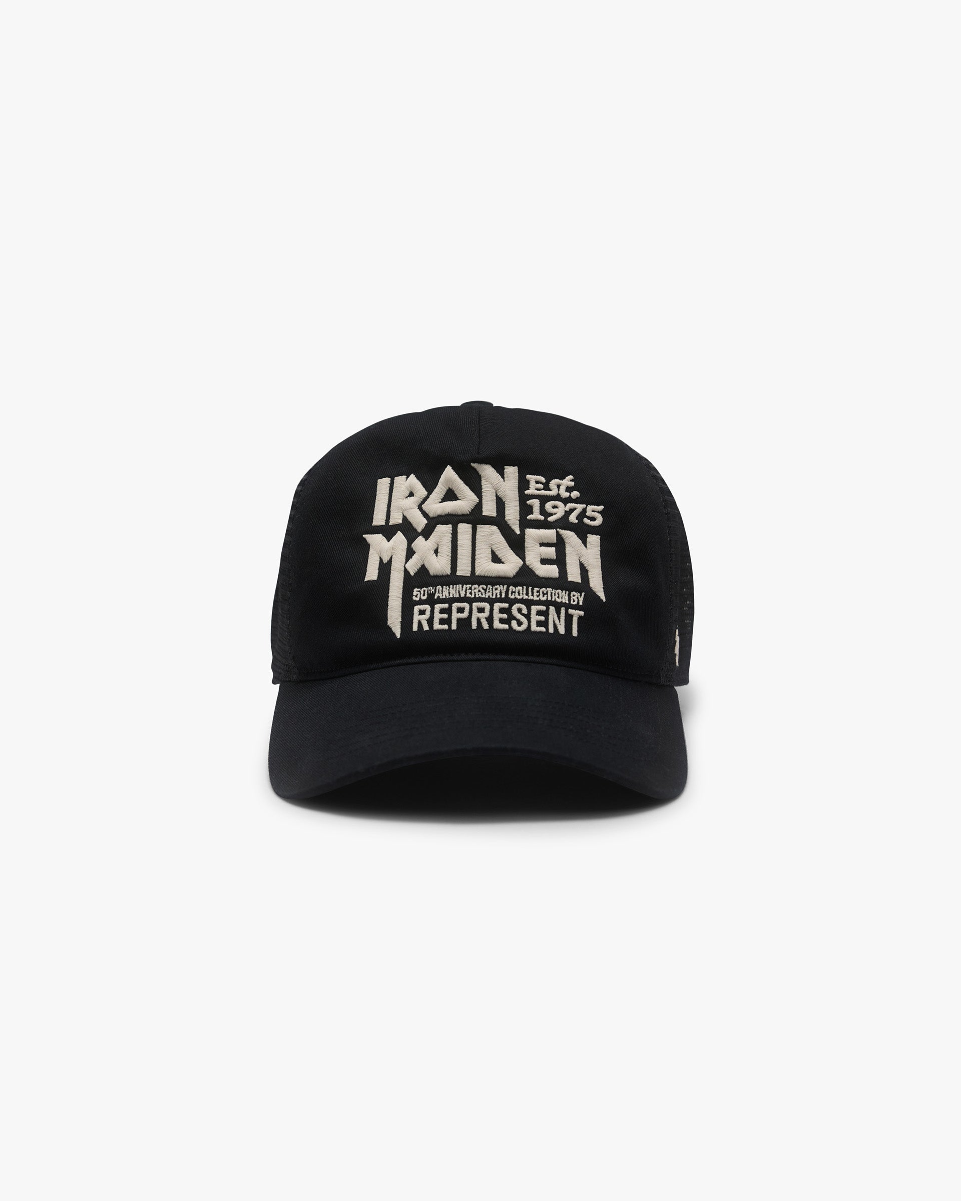 Represent X 47 X Iron Maiden Anniversary Trucker Cap - Washed Black