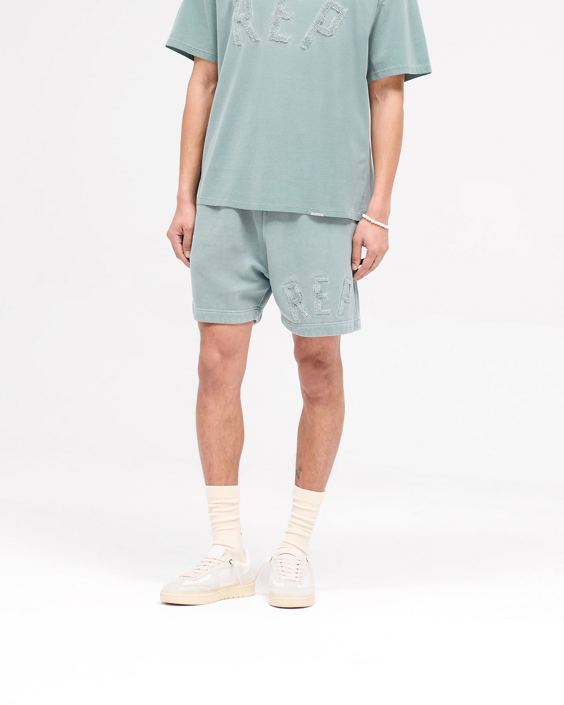 Rep Applique Shorts - Forest Green