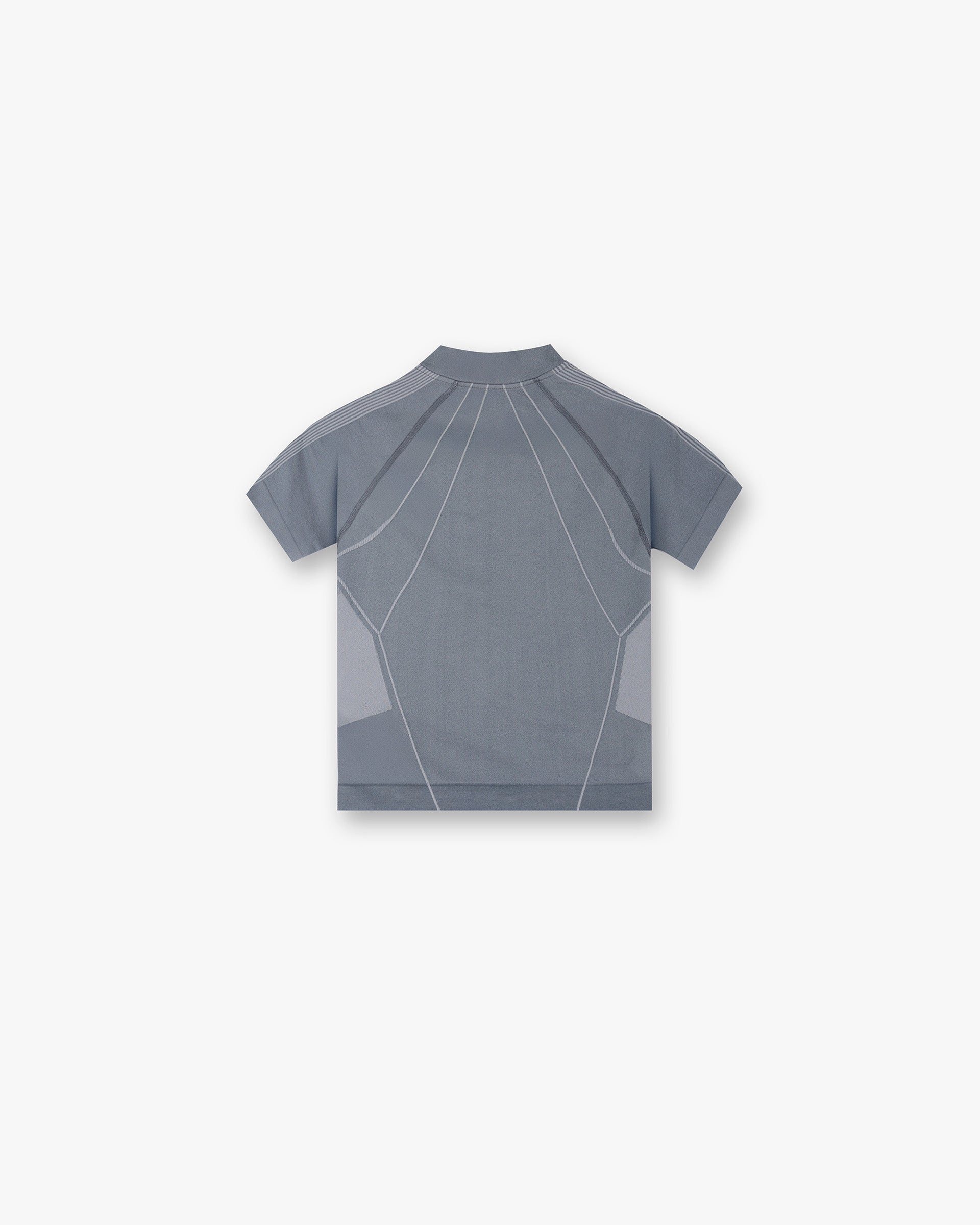 247 Hydro Seamless Zip Front T-Shirt - Ice Grey