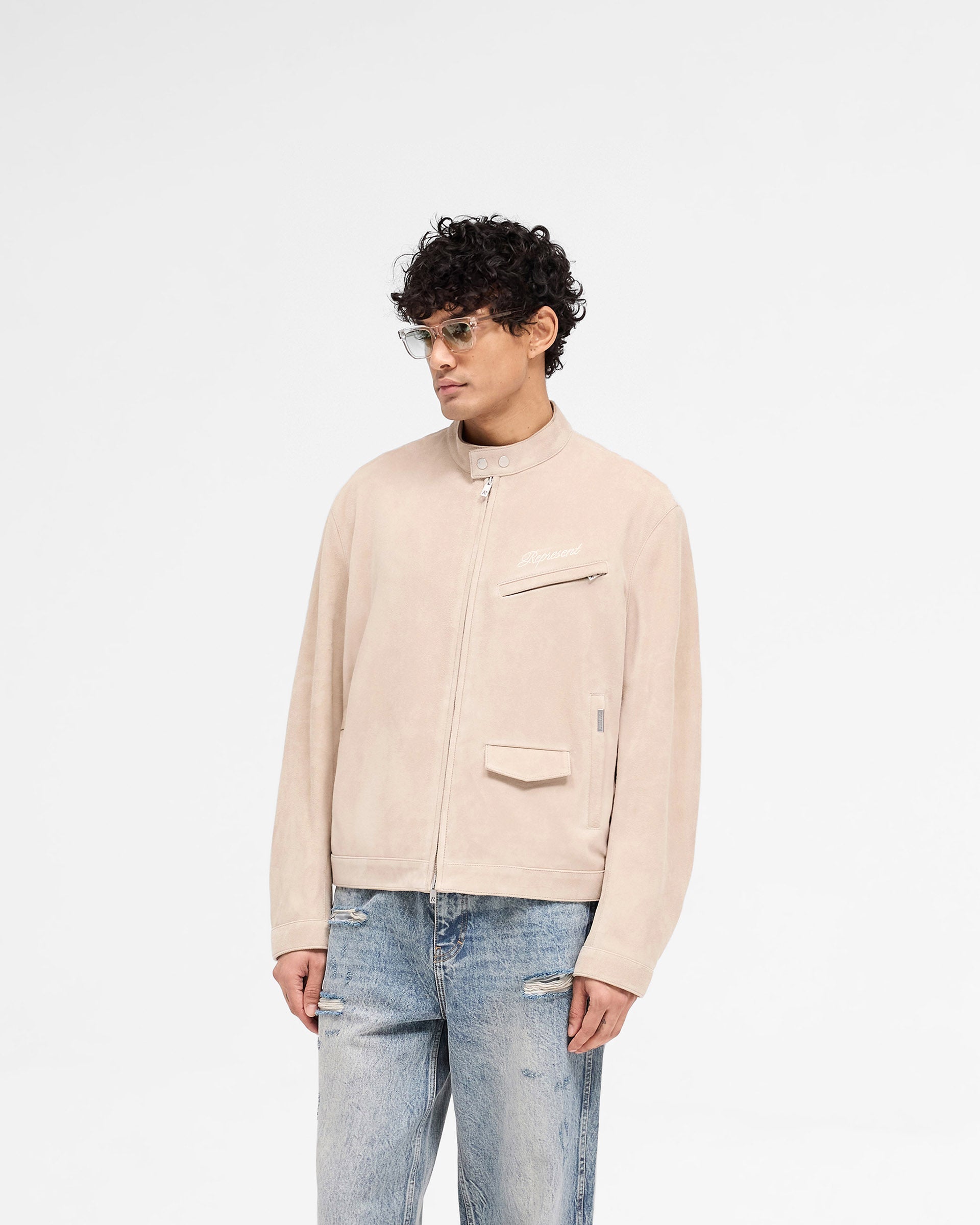 Overdrive Suede Jacket - Beige
