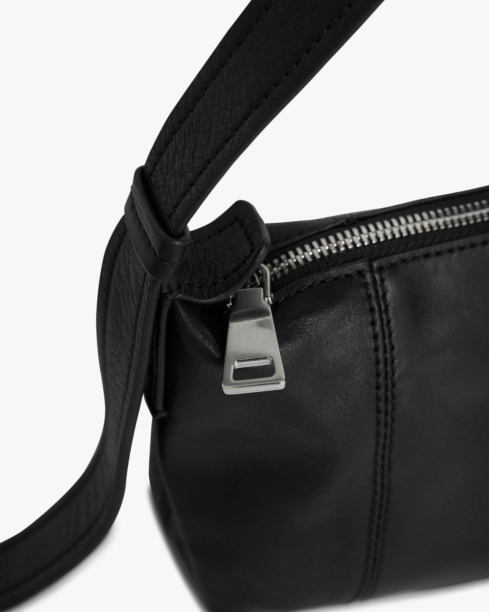 Snap Baguette Bag - Jet Black