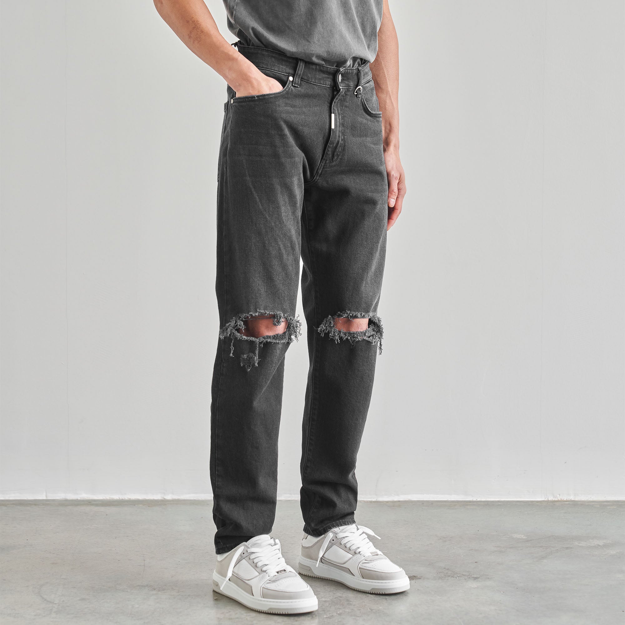 Baggy Destroyer Denim - Vintage Black