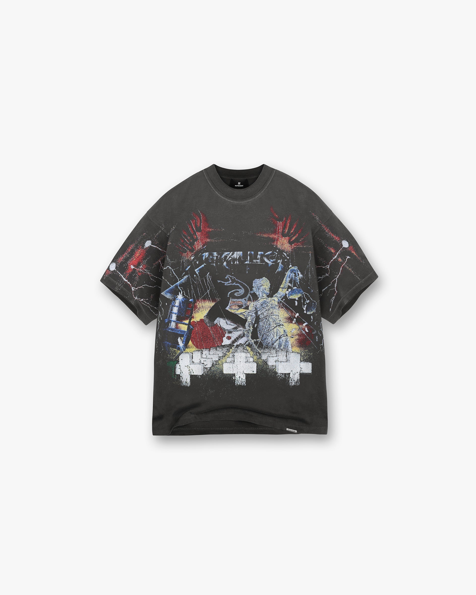 llica Master of Puppets Tシャツ Metallica Master Of Puppets T-Shirt | Vintage Grey | REPRESENT