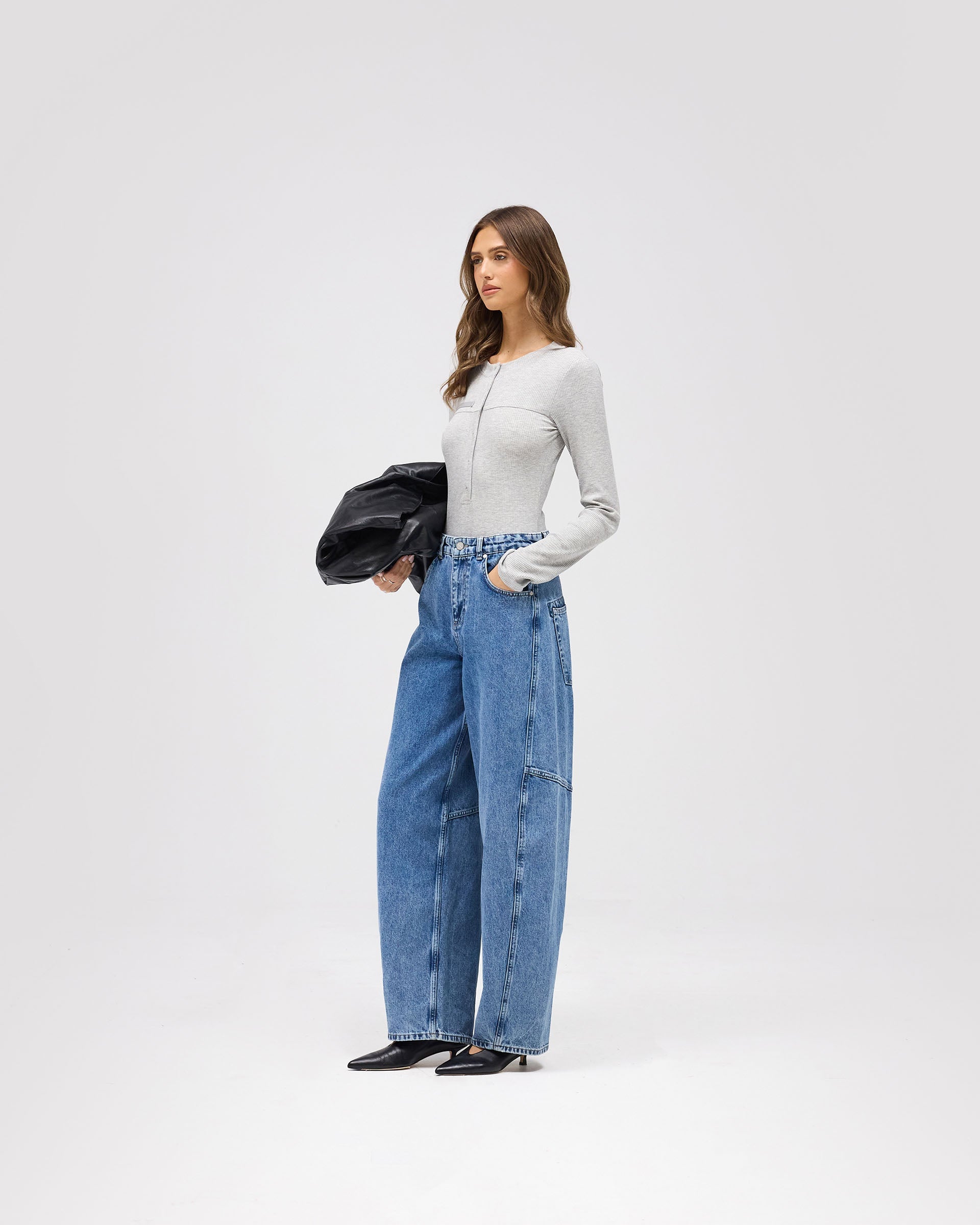 Highway Bodysuit - Grey Marle