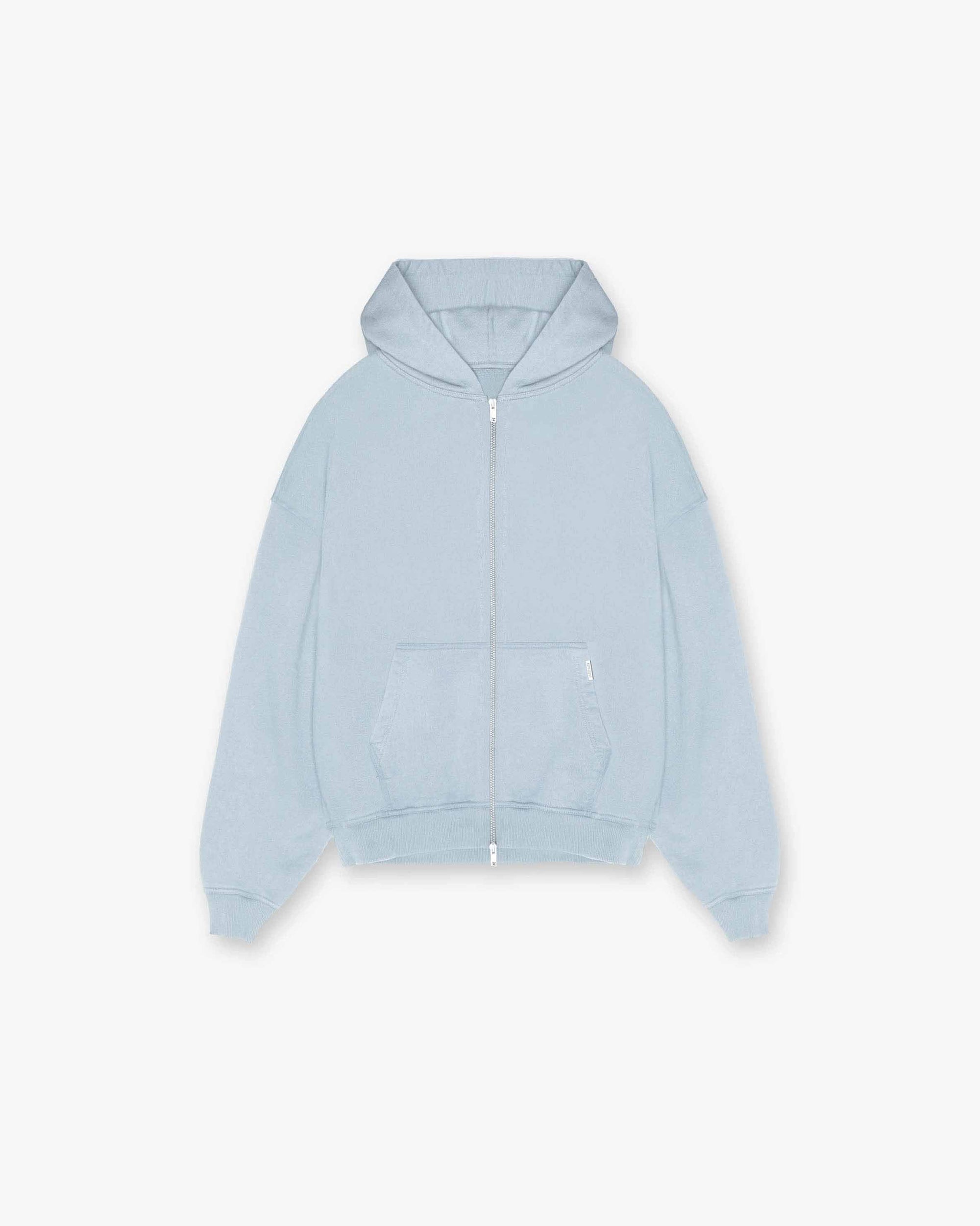 Blank Zip Hoodie | Washed Blue Hoodies BLANKS | Represent Clo