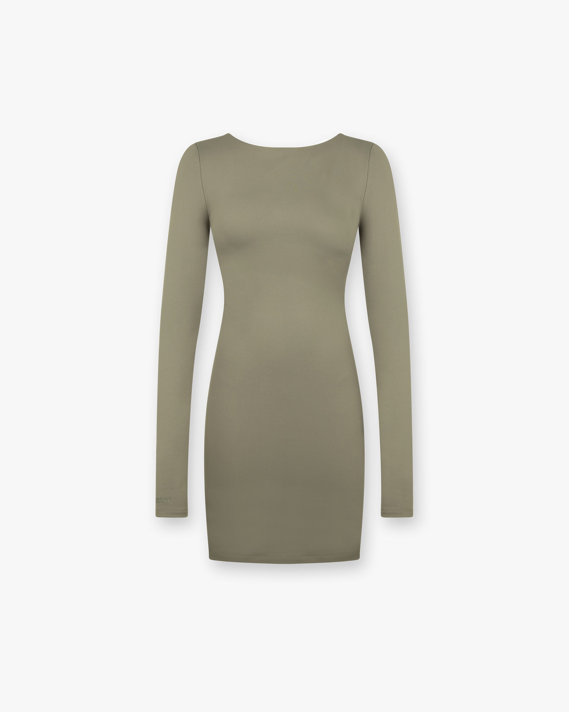 Owners Club Long Sleeve Fitted Dress - Safari