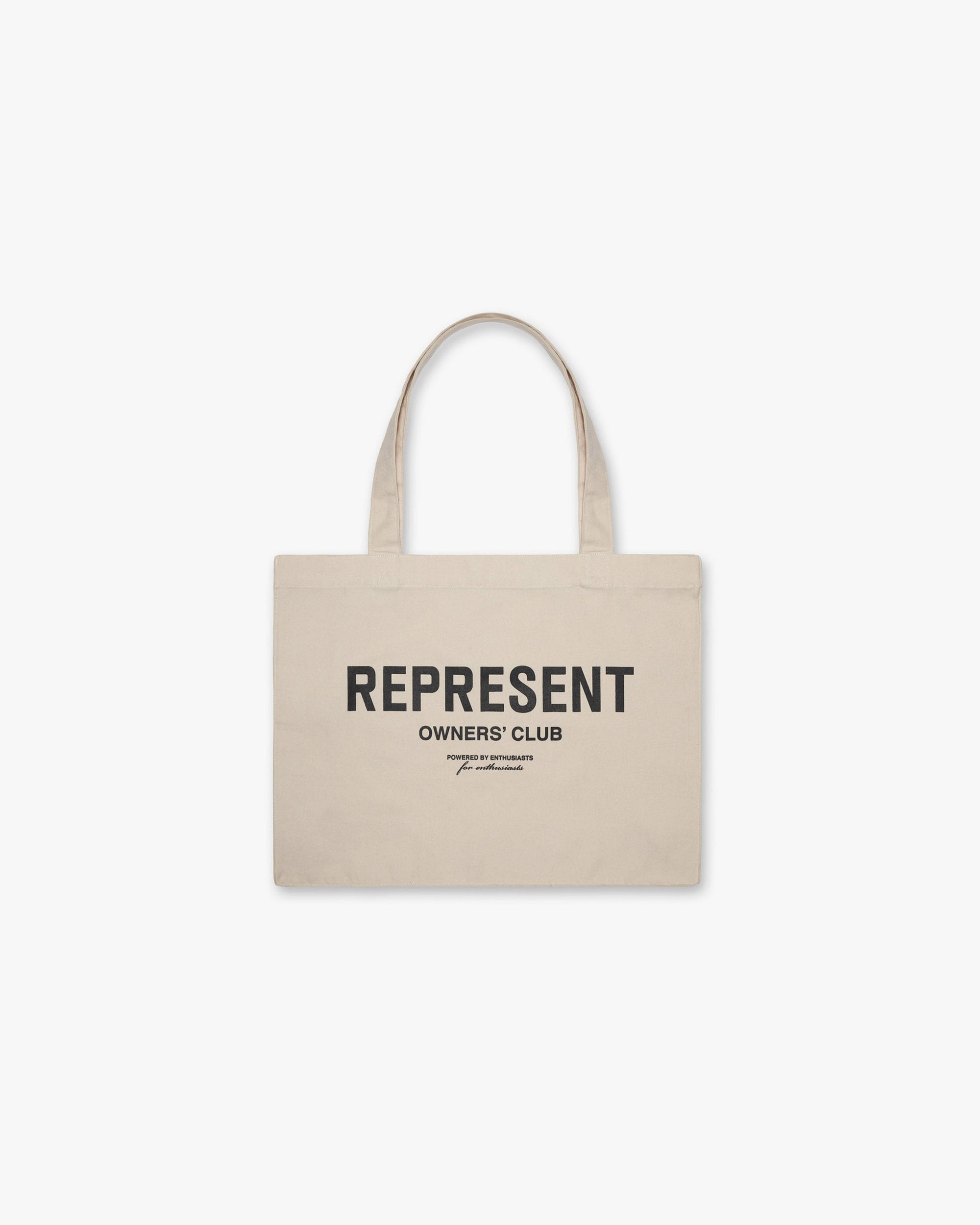 Owners Club Tote Bag | Vintage White/Black Accessories Owners Club | Represent Clo