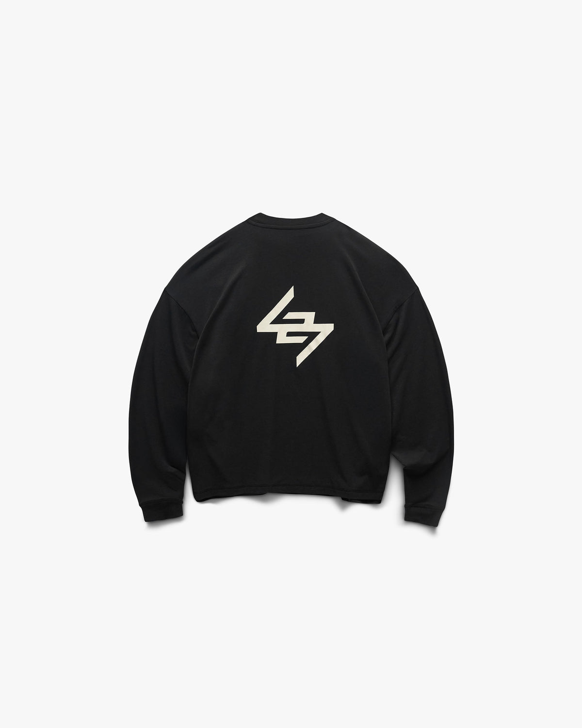 247 DNA Oversized Long Sleeve T-Shirt - Jet Black