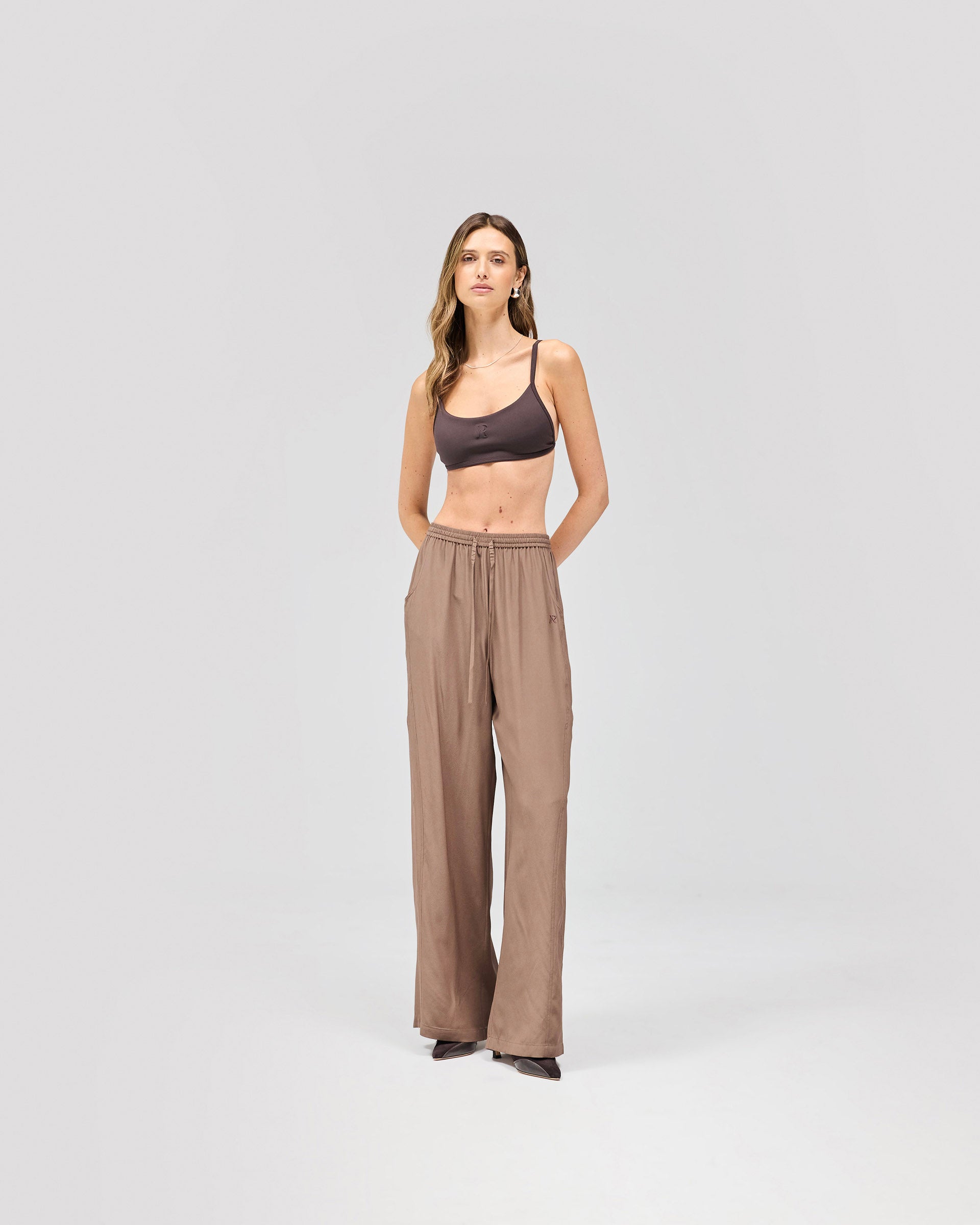 Mirage Silk Jogger - Coffee Quartz