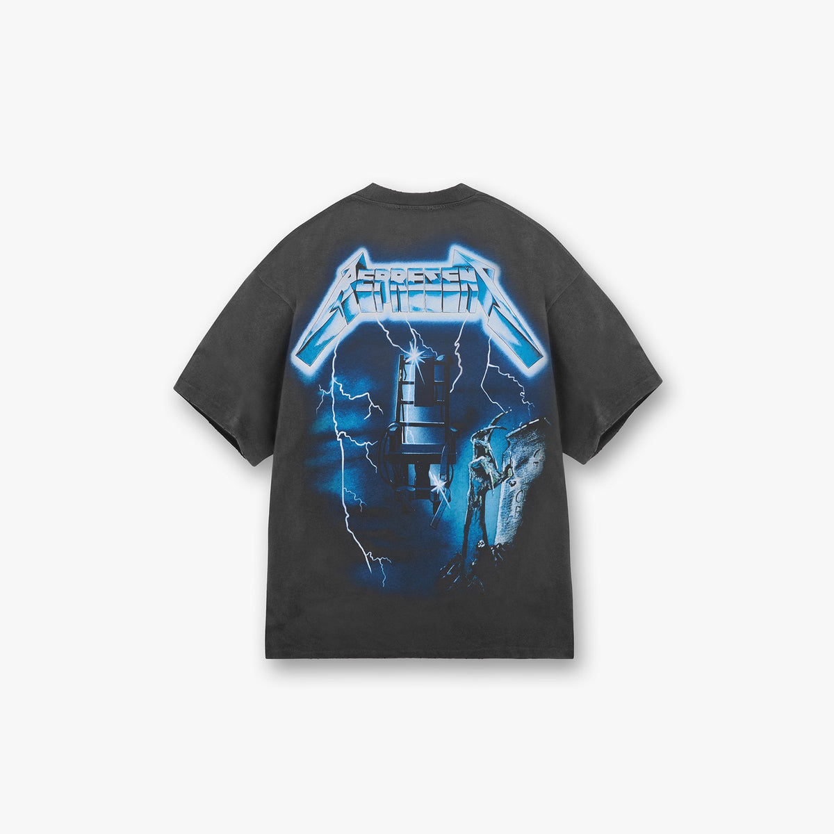 Represent X Metallica Ride The Lightning T-Shirt Vintage Grey