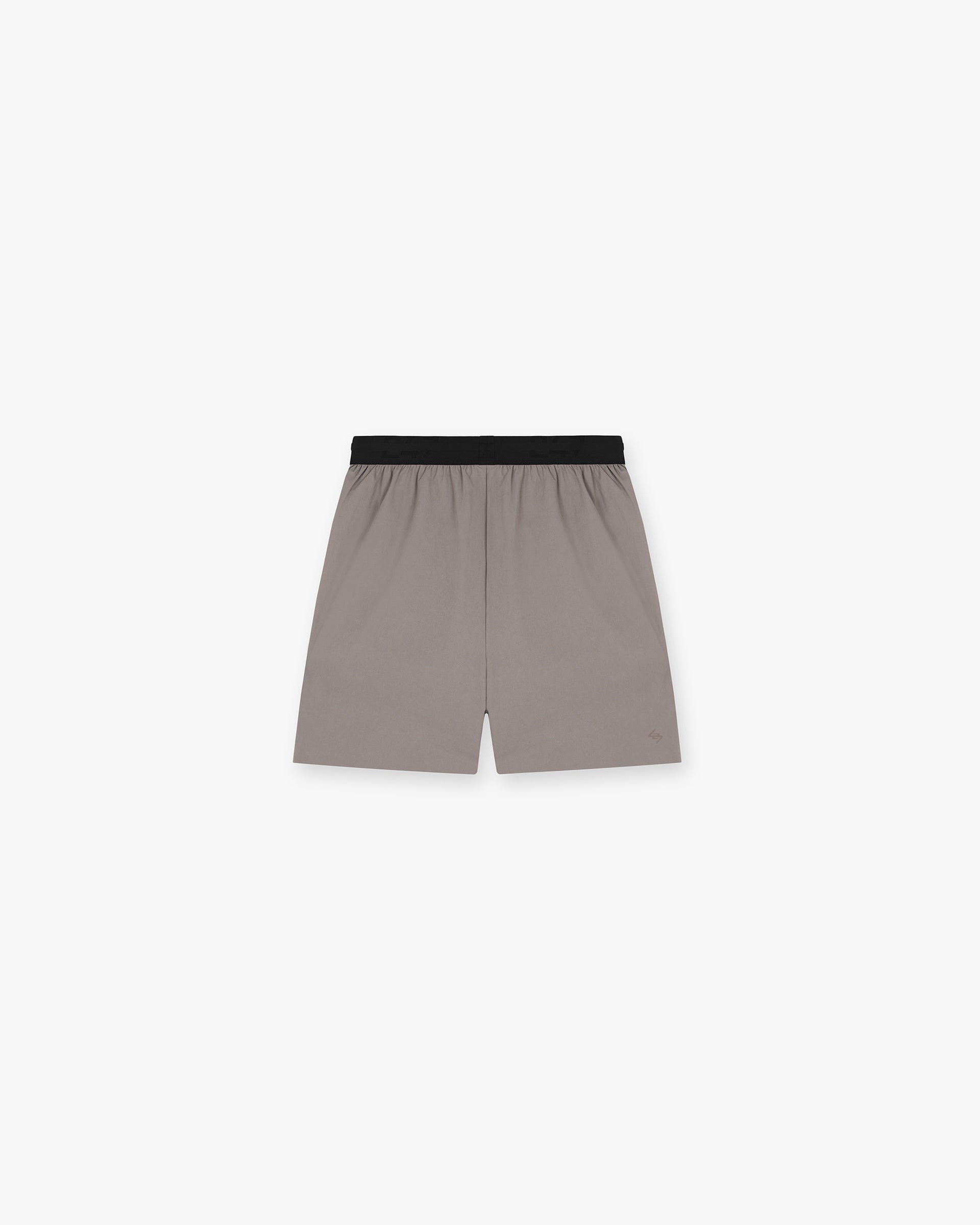 Front product image of mens grey shorts on a plain white background | 247 Fused Shorts in Cinder | Shorts with fused detailing | 247 Shorts | Represent Clo