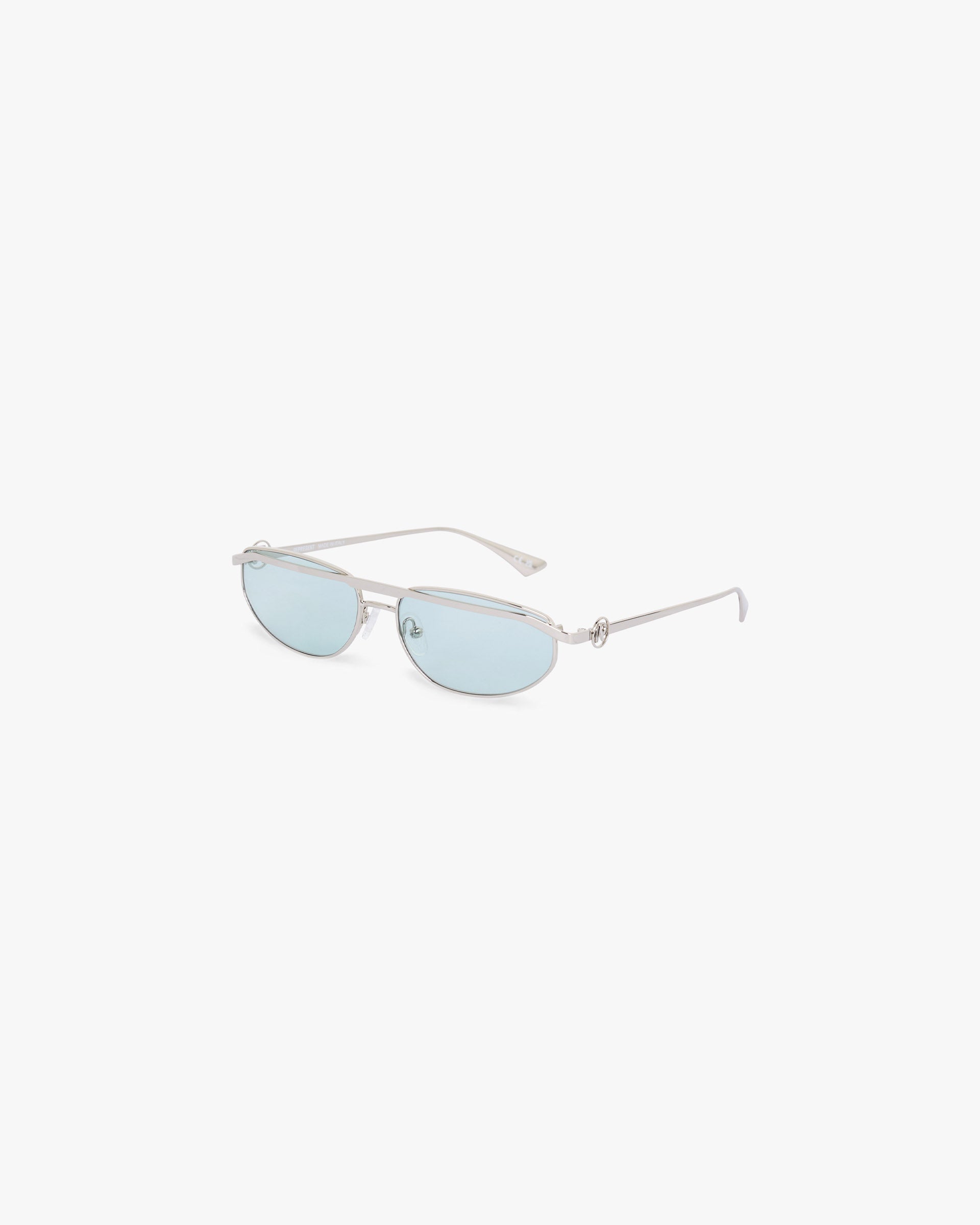 Slim Aviator Sunglasses - Silver Matcha