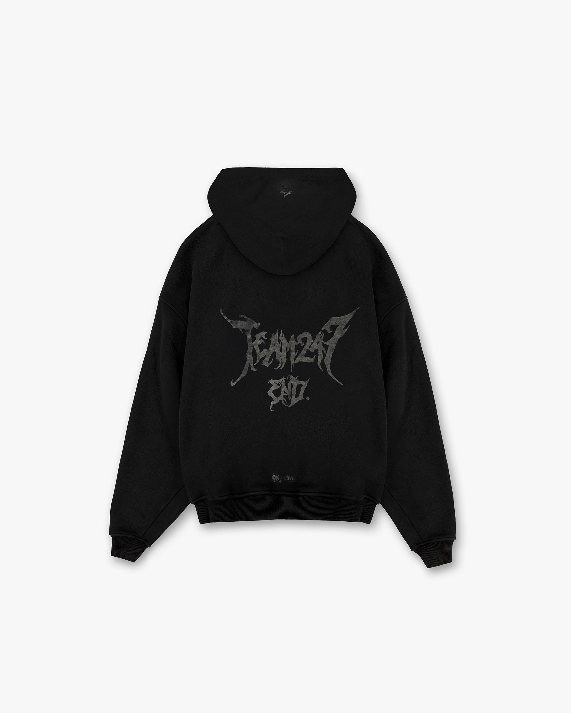 Team 247 X END Oversized Hoodie - Jet Black