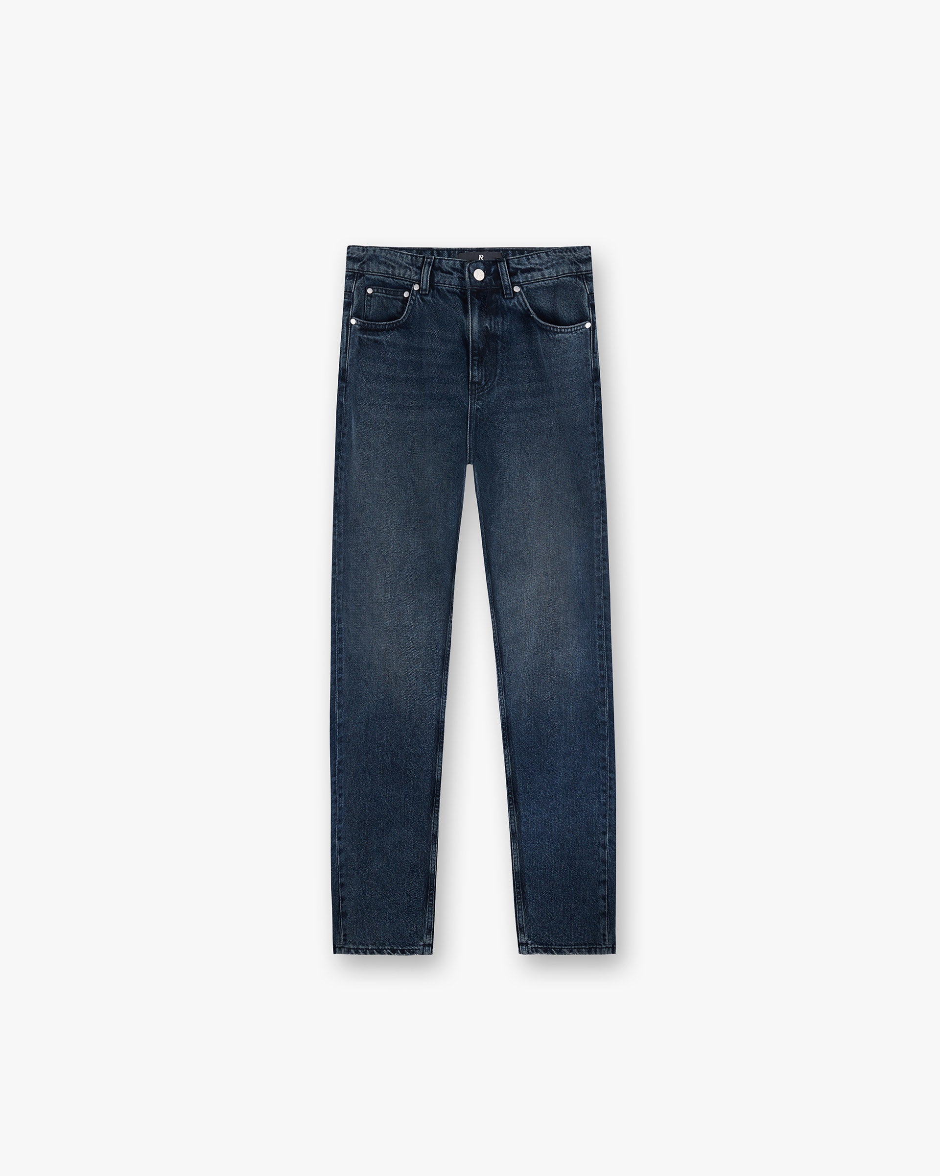 High Rise Straight Jean - Dark Blue
