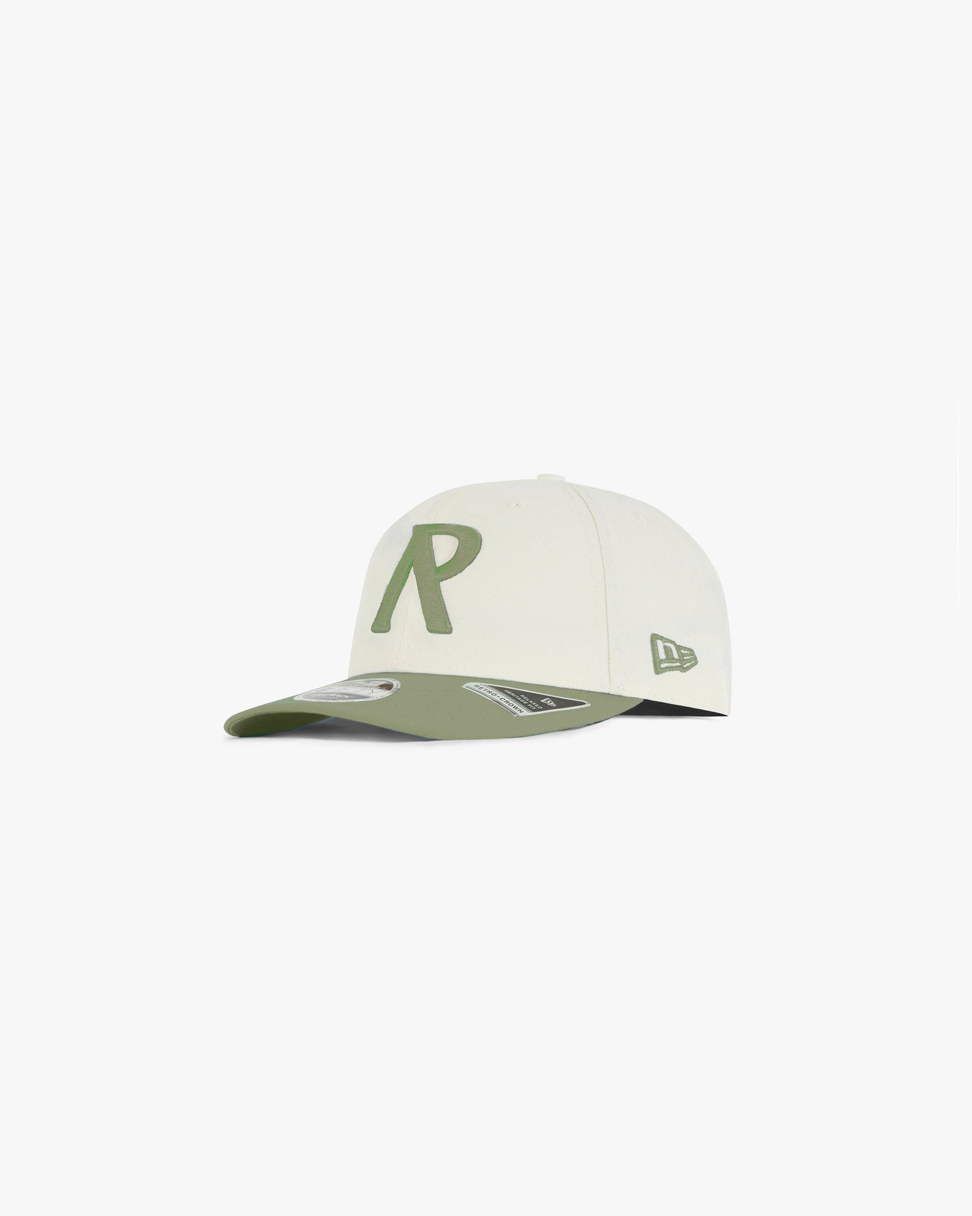 Initial New Era 950 Retrocrown Cap | Khaki Cream Accessories SC23 | Represent Clo