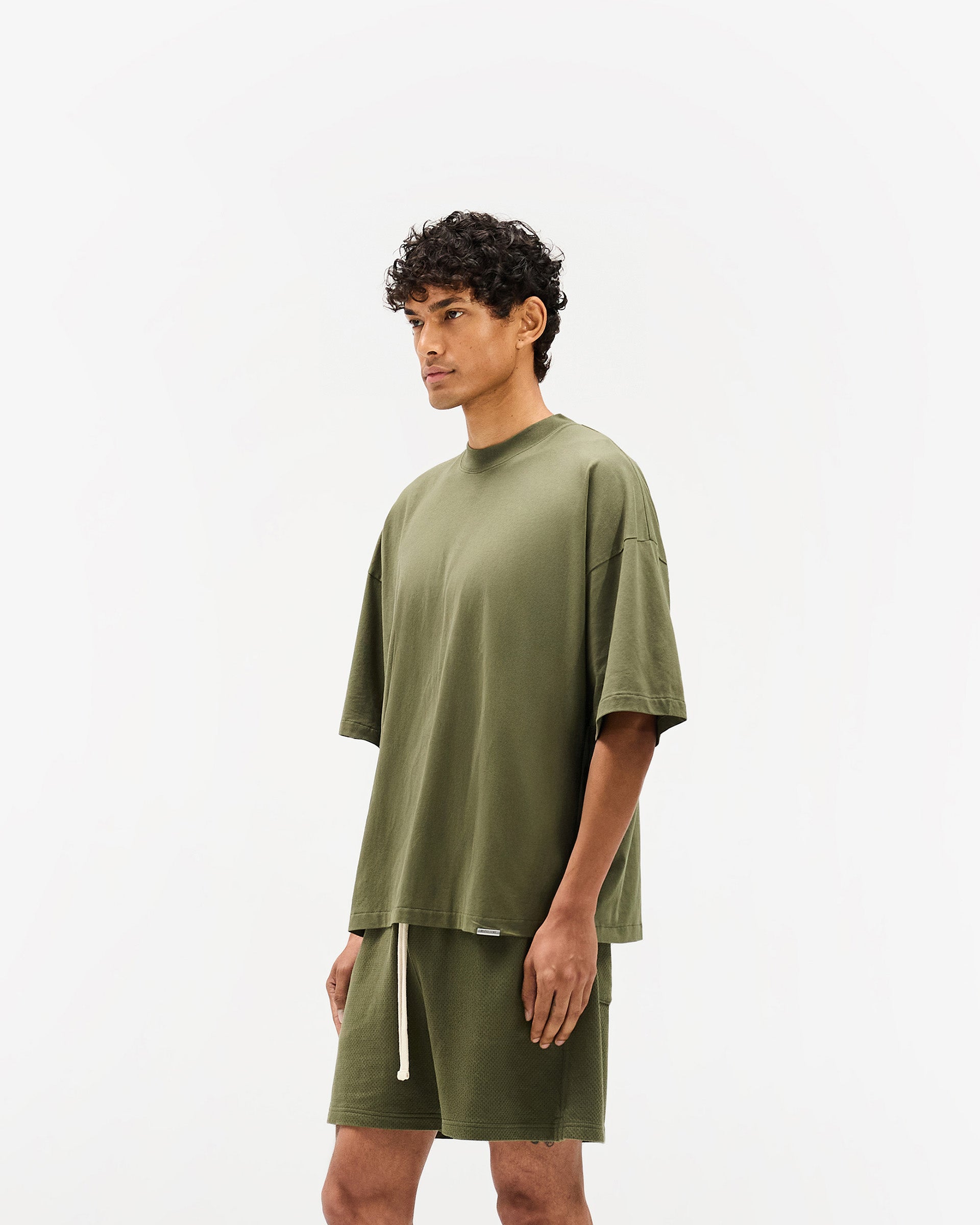 Initial Boxy T-Shirt - Army Green