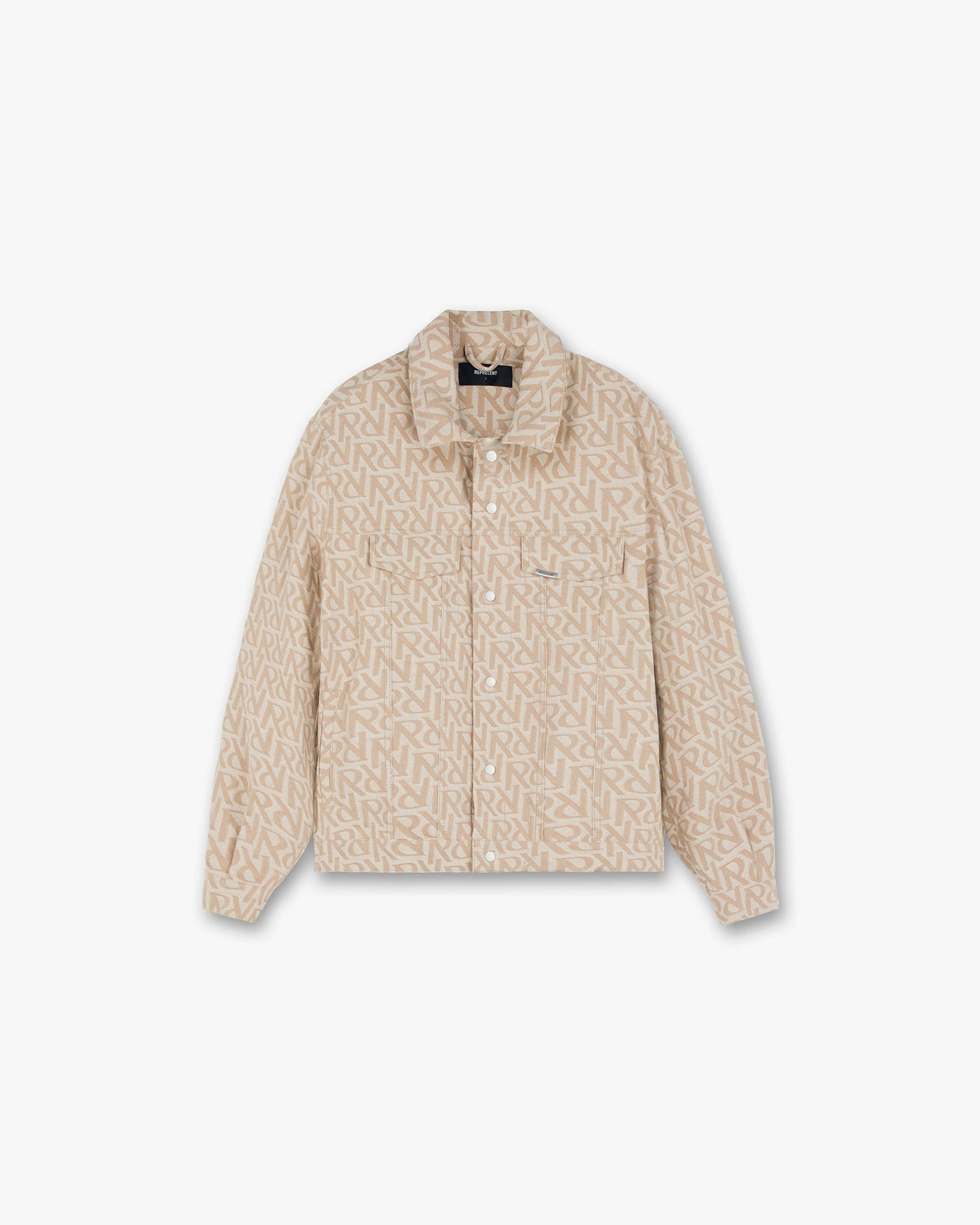 Initial Denim Jacket | Sesame Outerwear SS23 | Represent Clo