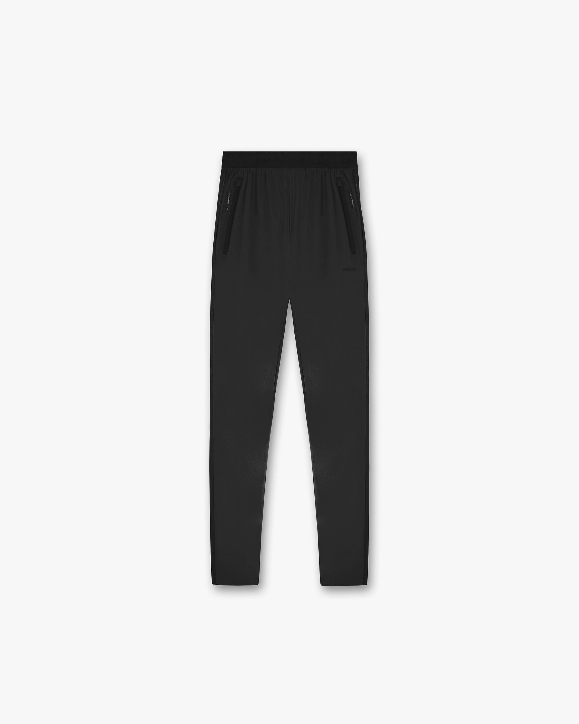 Front product image of mens black jogger pants on a plain white background | 247 Active Jogger in Black | Jogger pants with a comfortable fit | 247 Pants | Represent Clo