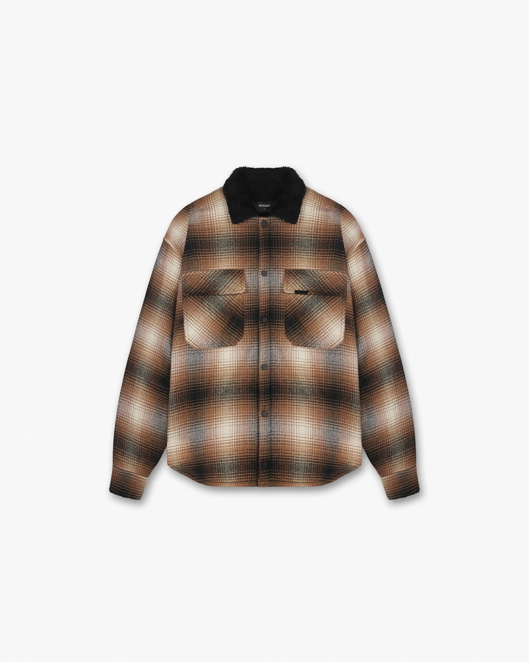 Sherpa Shirt | Brown Shirting PRE-SS21 | Represent Clo