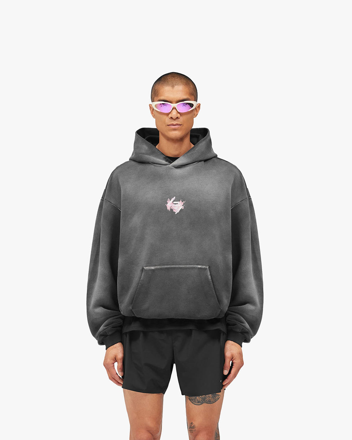 247 Ignite Hood - Stained Black - Cropped Model - Front