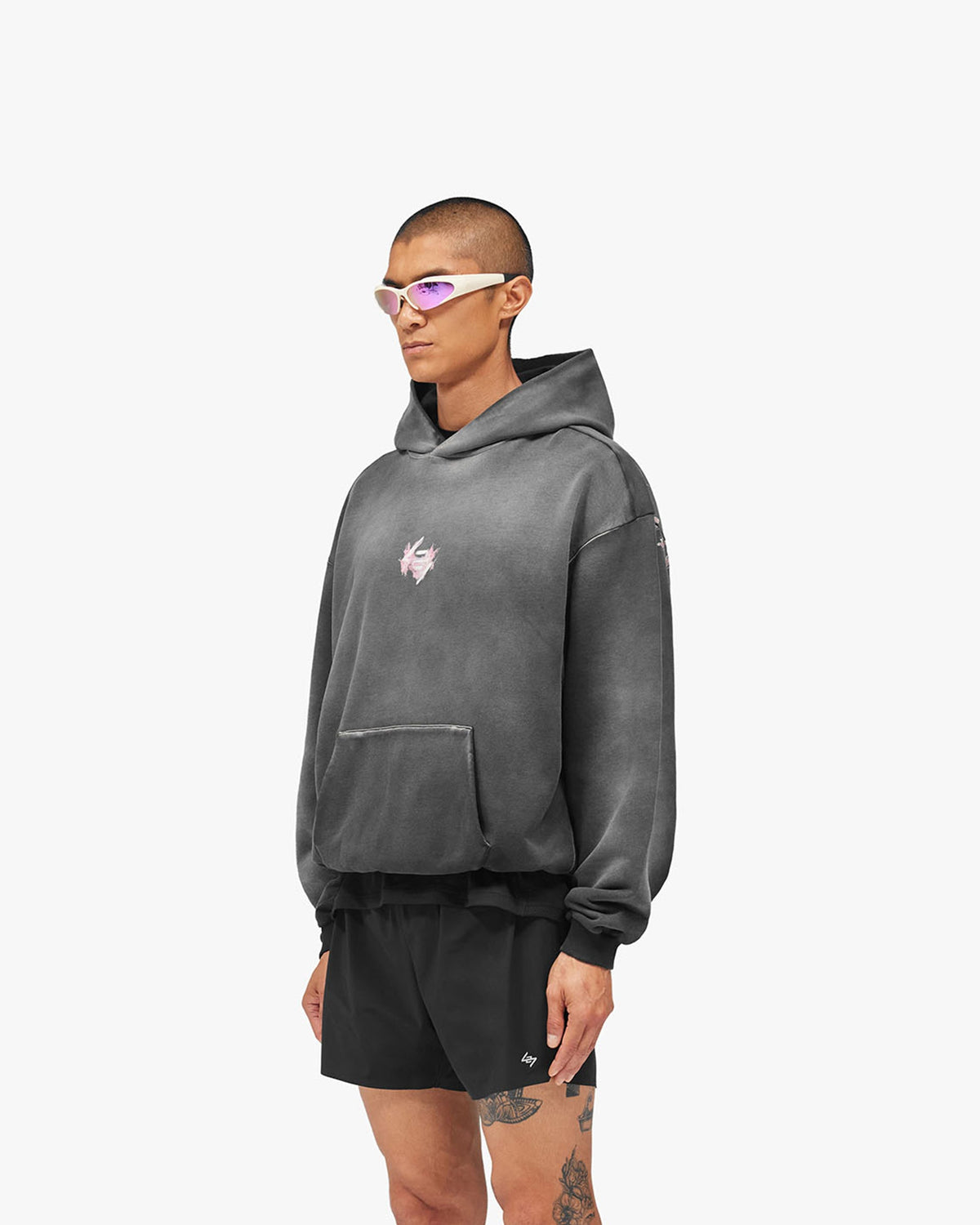 247 Ignite Hood - Stained Black - Cropped Model - Side