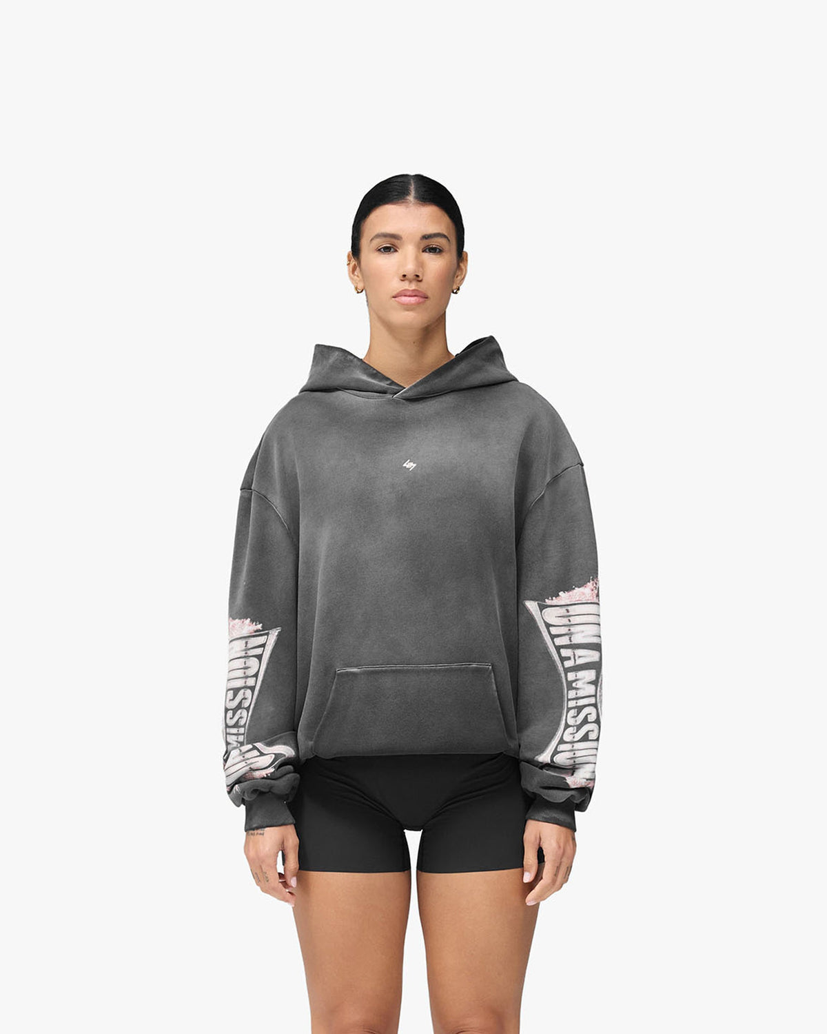 247 Ignite Hood - Vintage Black - Cropped Model - Front