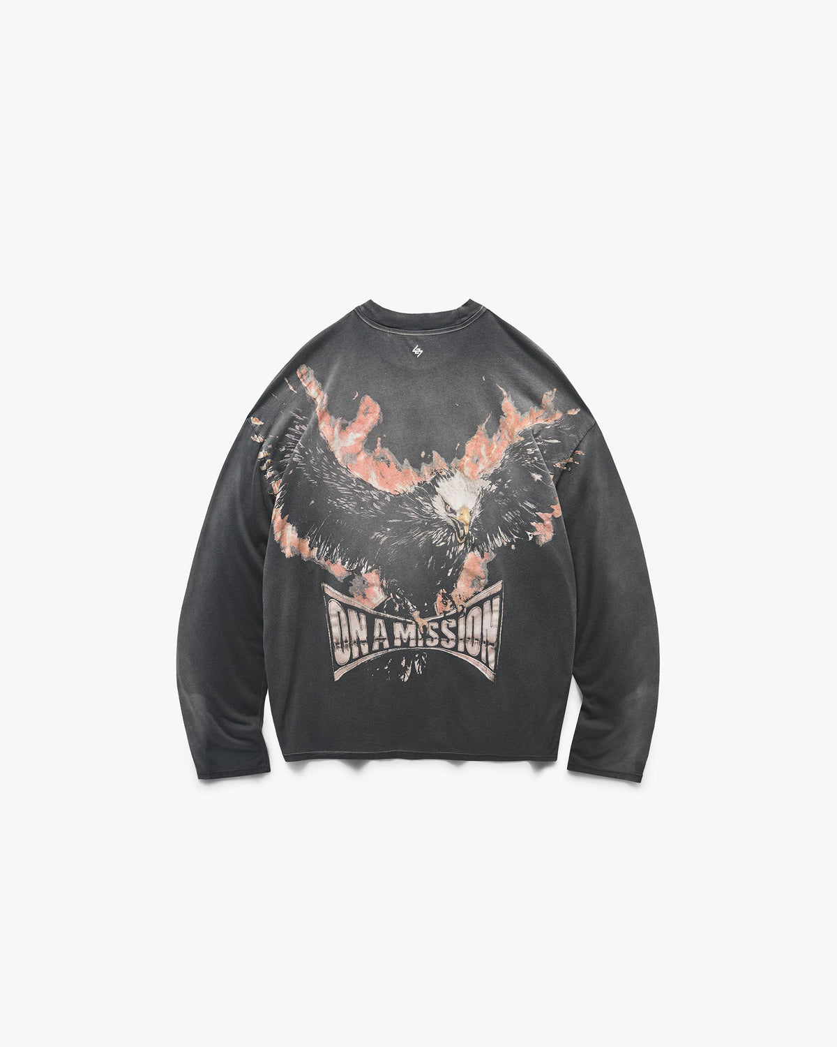 247 Ignite Long Sleeve T-Shirt - Stained Black Wash - Packshot