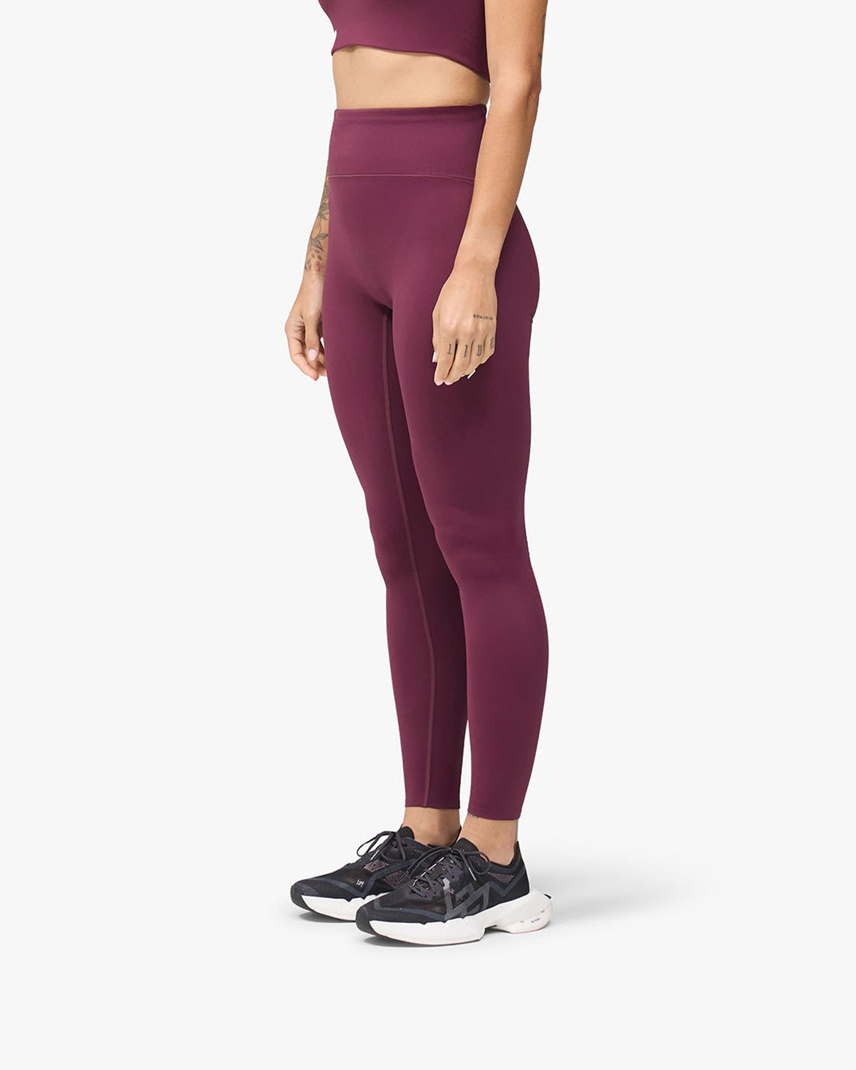 247 On A Mission Tight - Fig - Cropped Model - Front