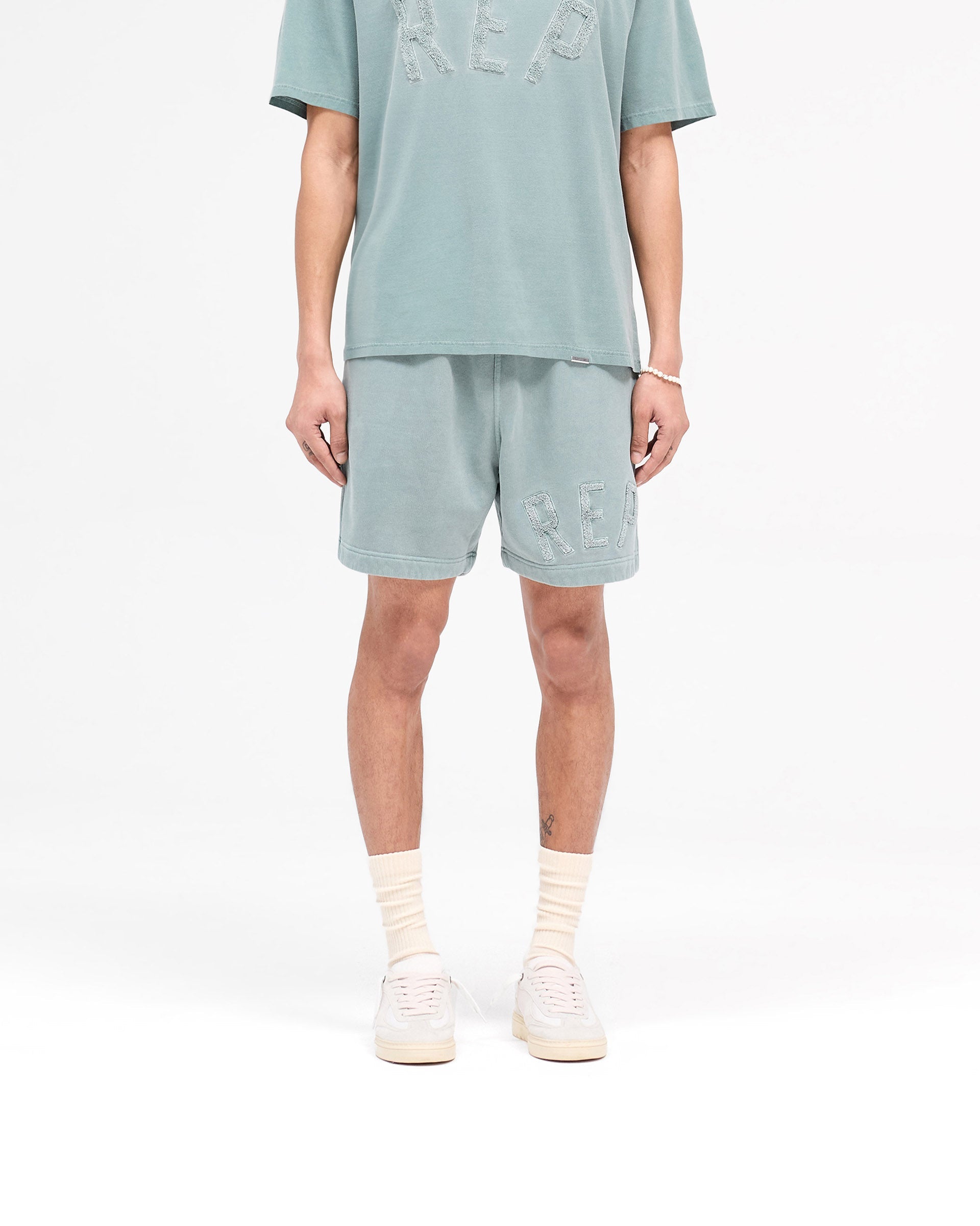Rep Applique Shorts - Forest Green
