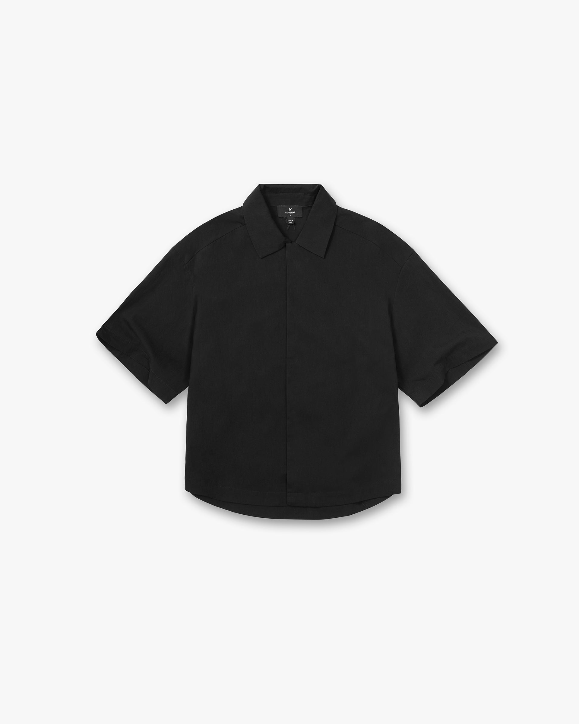 Initial Short Sleeve Shirt - Jet Black