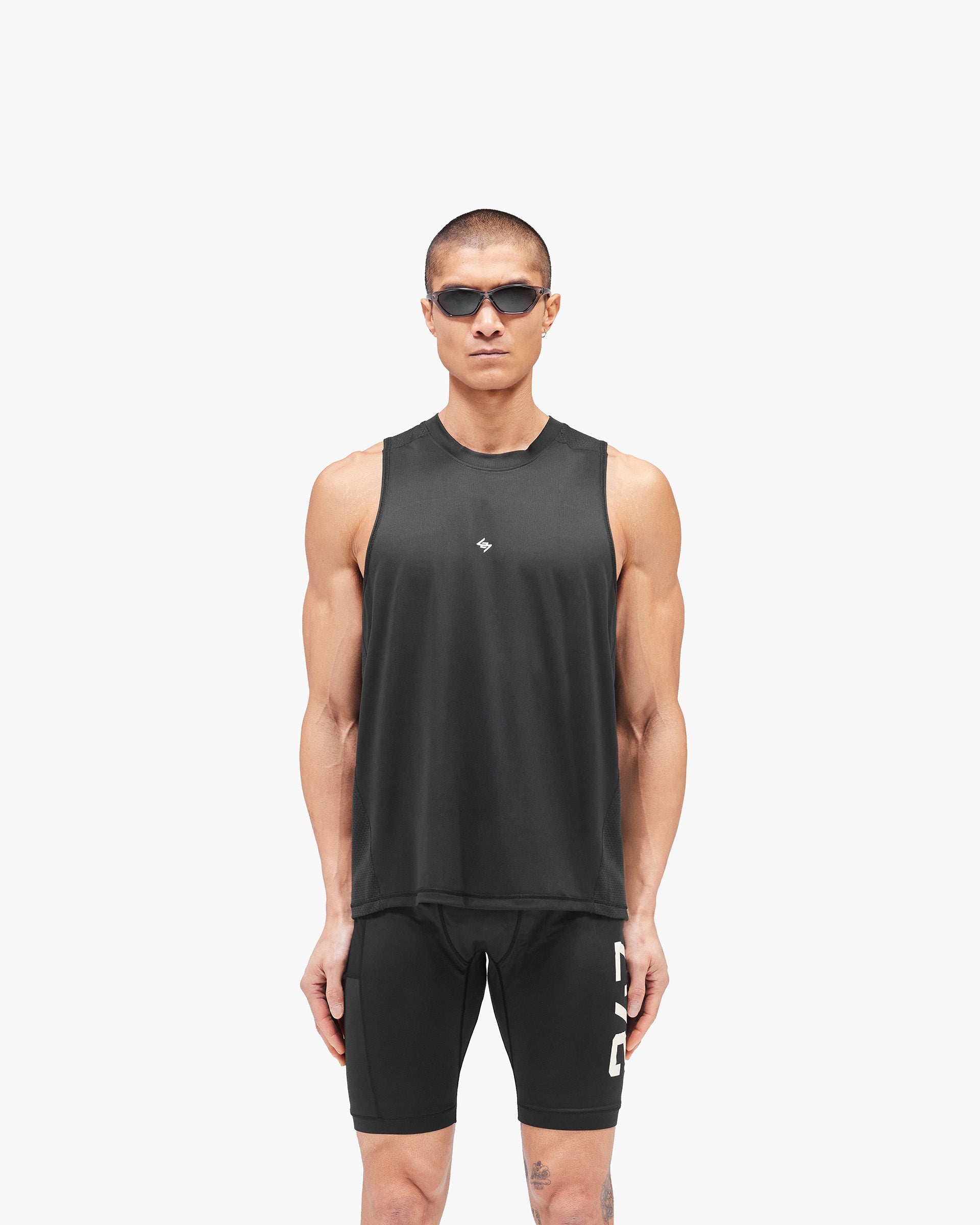 247 Numbers Vest - Jet Black