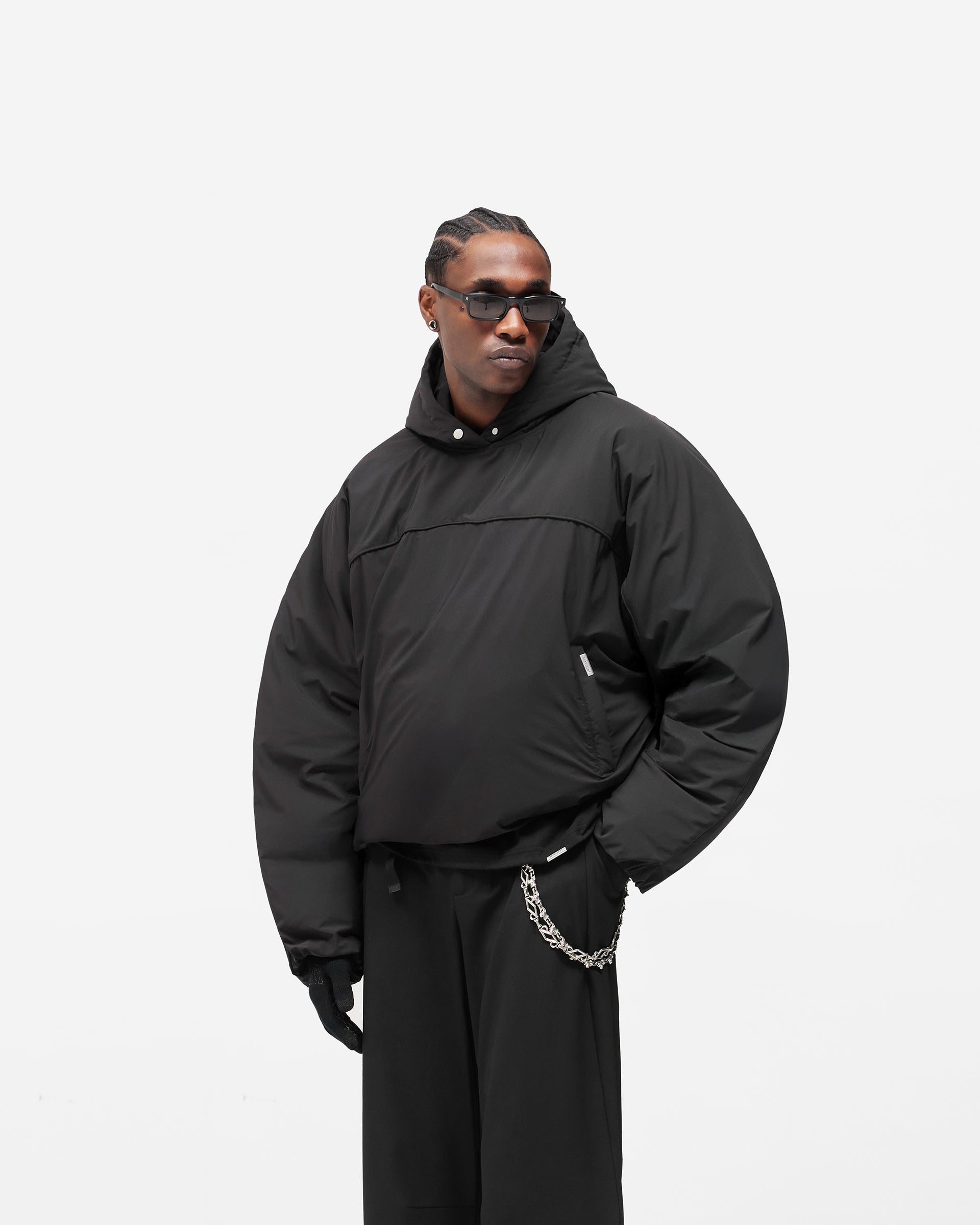 Arch Pullover Puffer - Jet Black