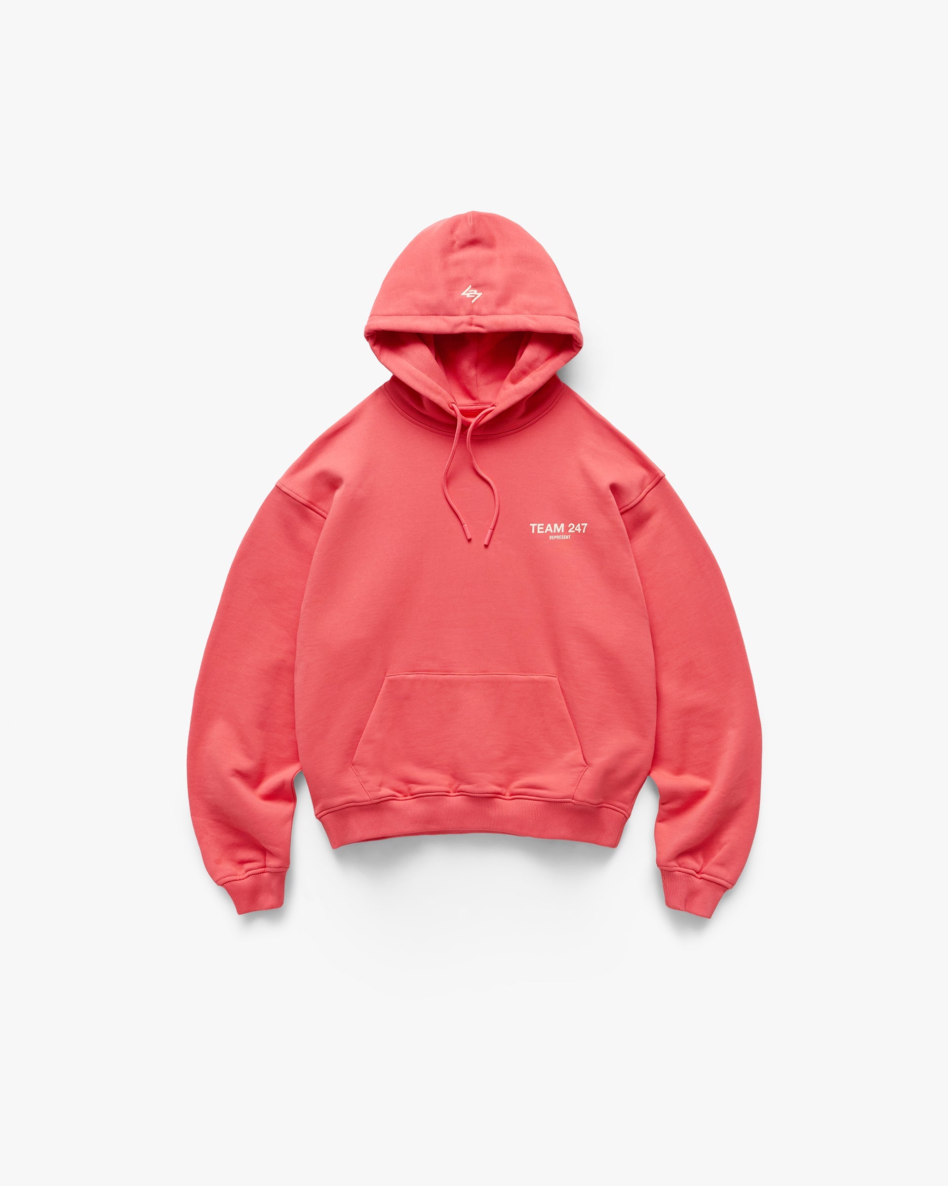 Team 247 Oversized Hoodie  - Racing Red