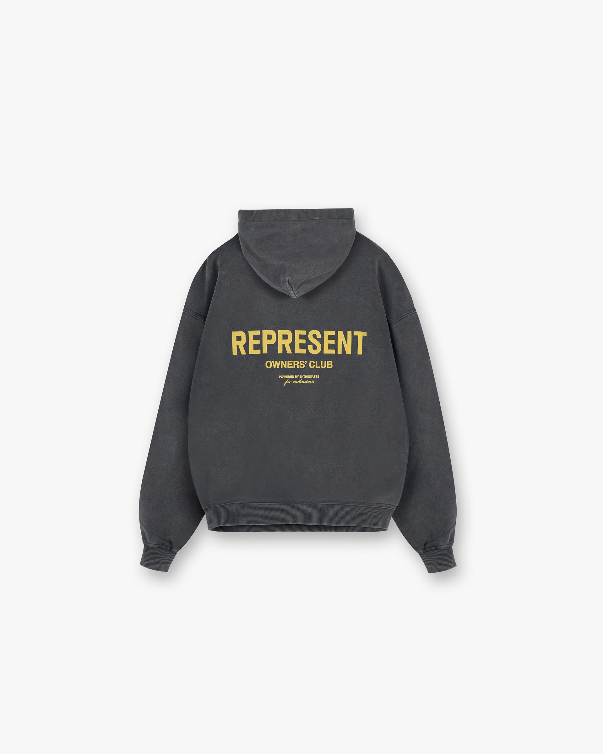 Represent Owners Club Hoodie - Vintage Grey Yellow