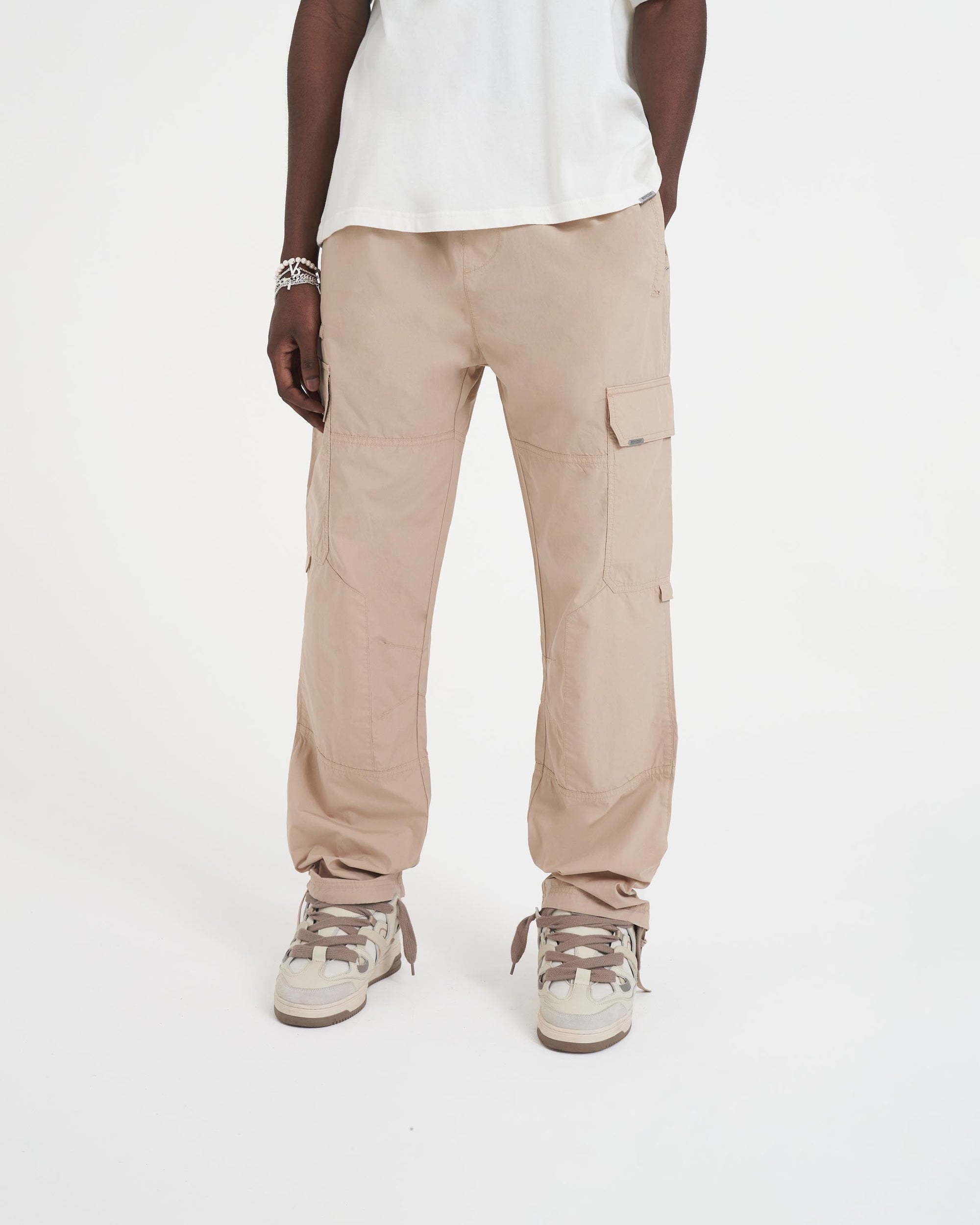 Elasticated Waist Cargo Pant | Sesame | Represent Clo